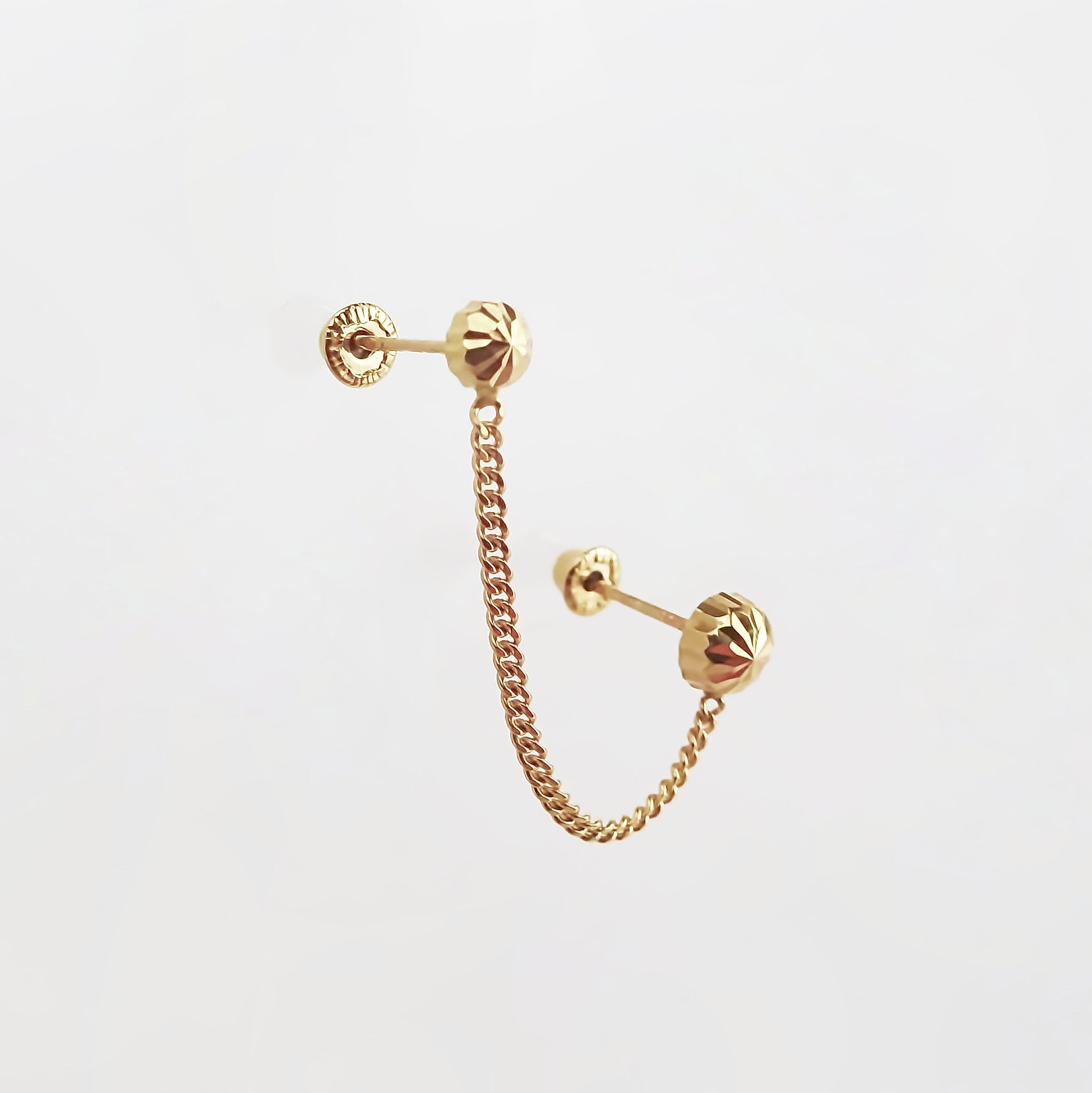 Amor Eterno - Doble Perforación Hongo / Piercing Oro 10k