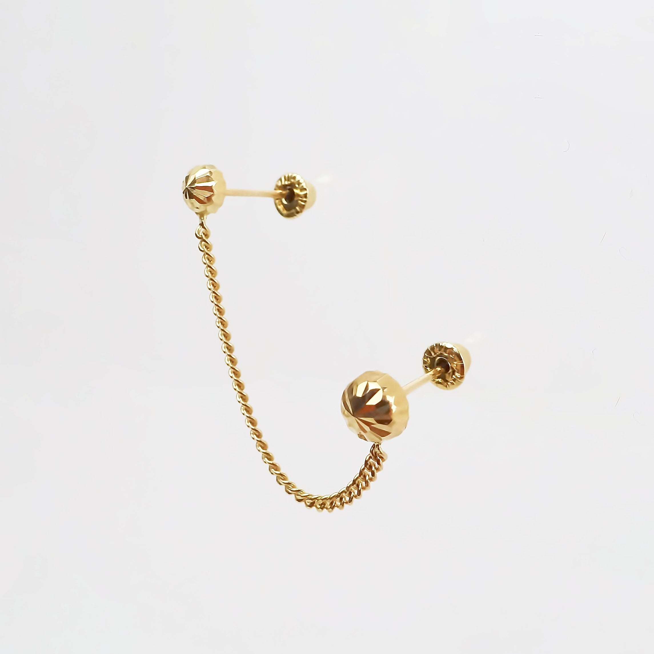 Amor Eterno - Doble Perforación Hongo / Piercing Oro 10k