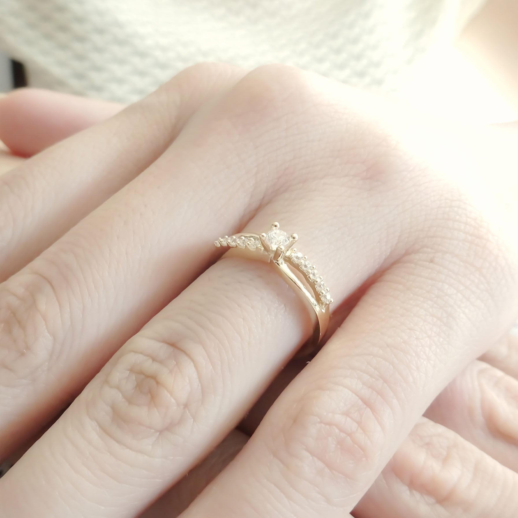 Amor Eterno - Anillo Venus / Oro 10k Sólido