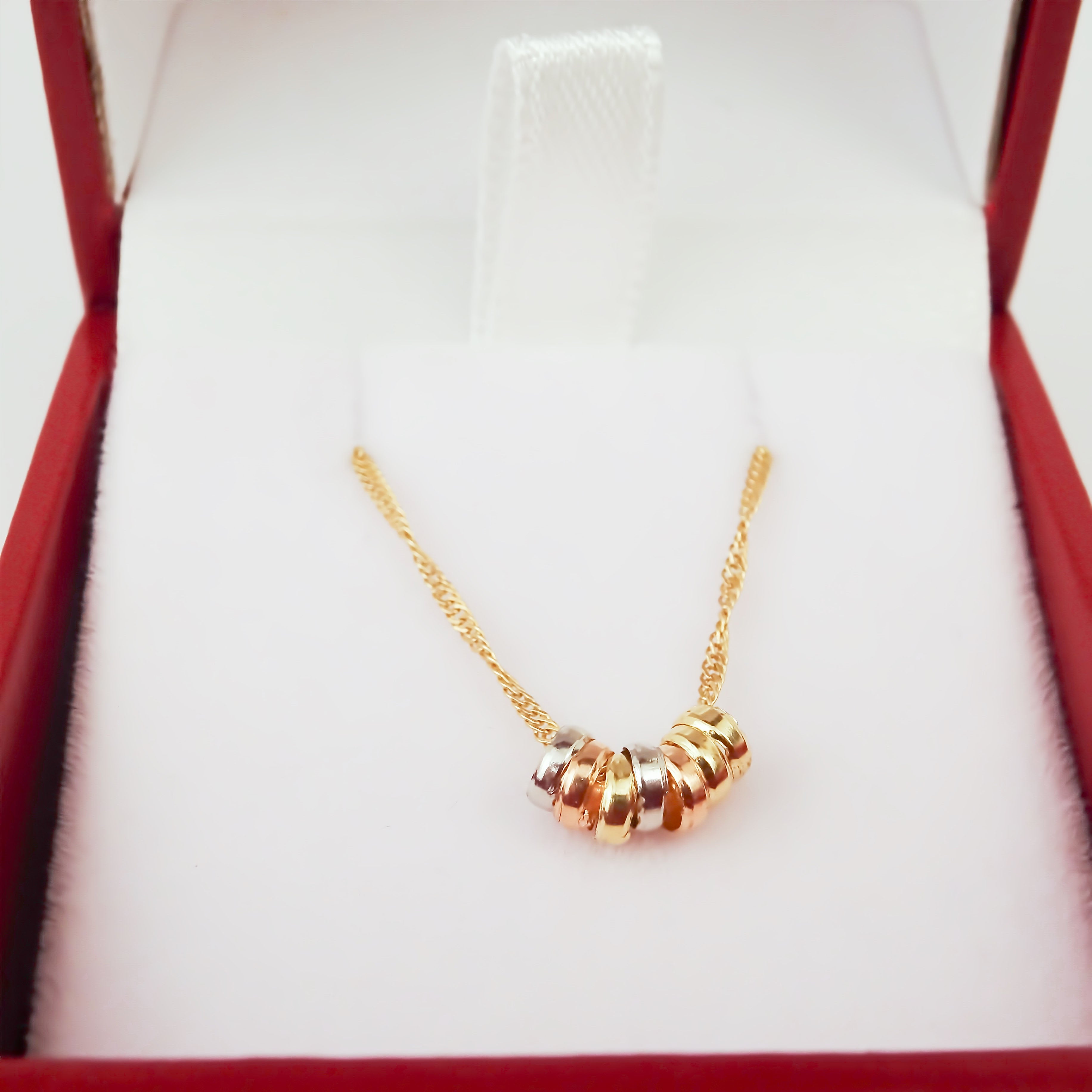 Amor Eterno - Gargantilla Semanario Fino / Oro Sólido 10k