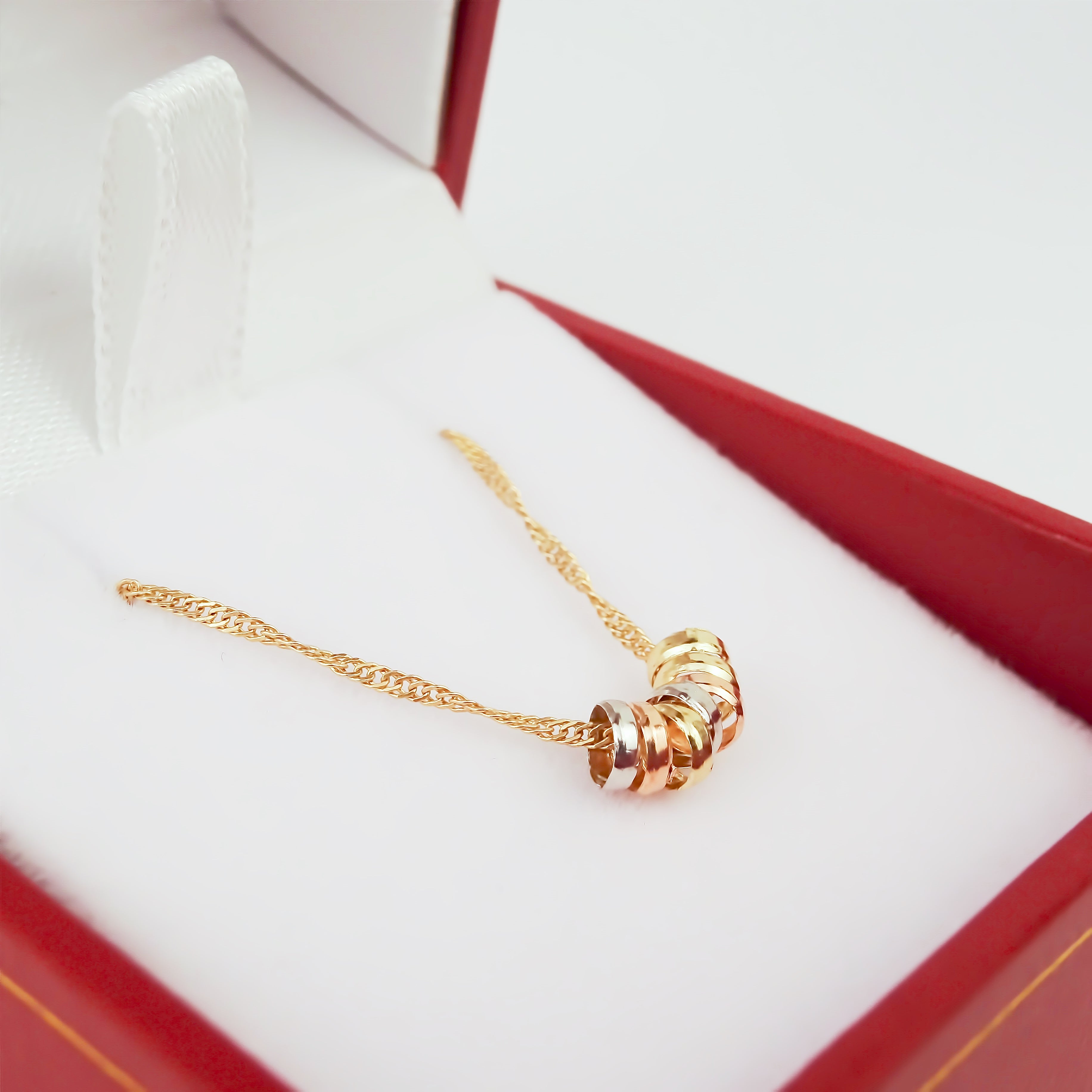 Amor Eterno - Gargantilla Semanario Fino / Oro Sólido 10k