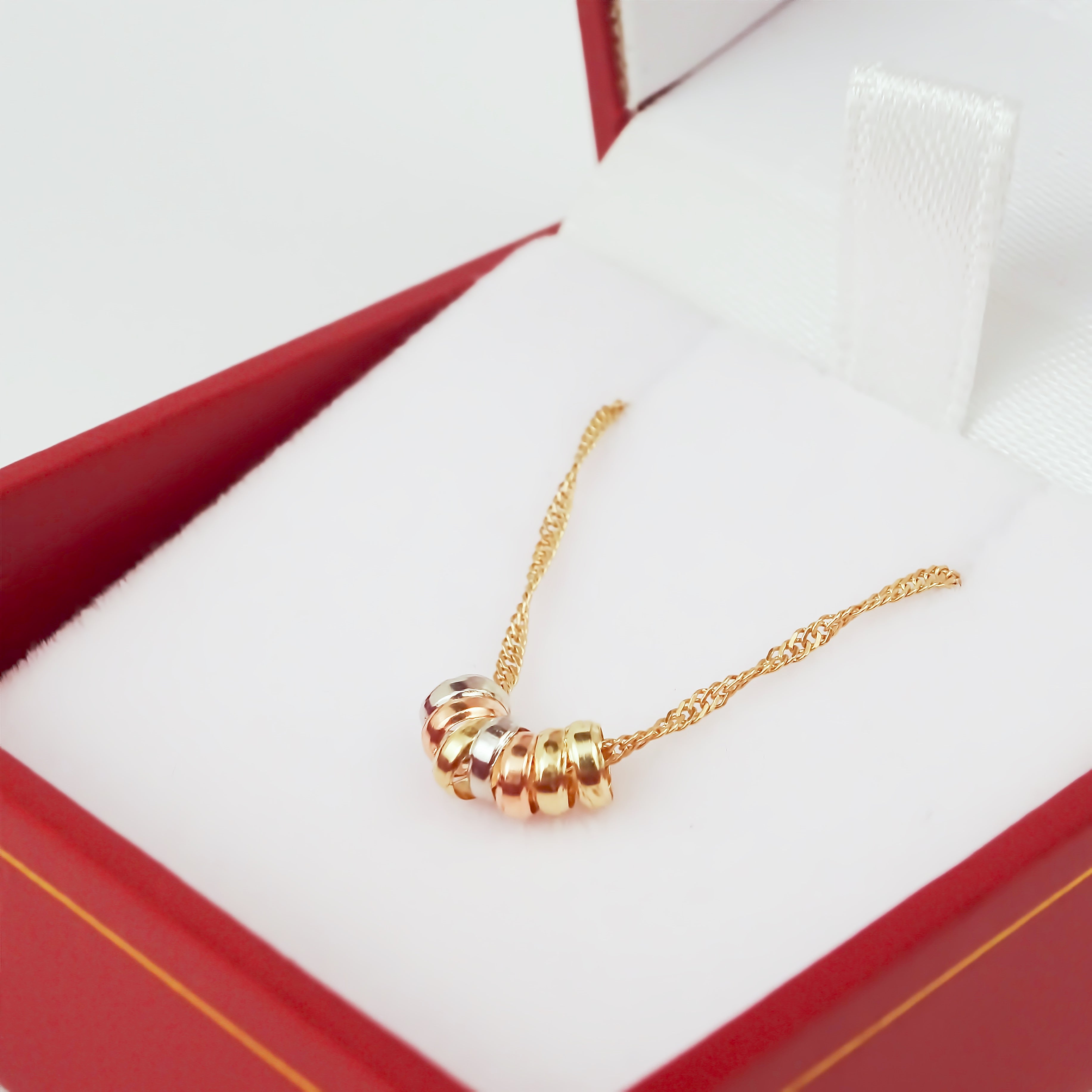 Amor Eterno - Gargantilla Semanario Fino / Oro Sólido 10k