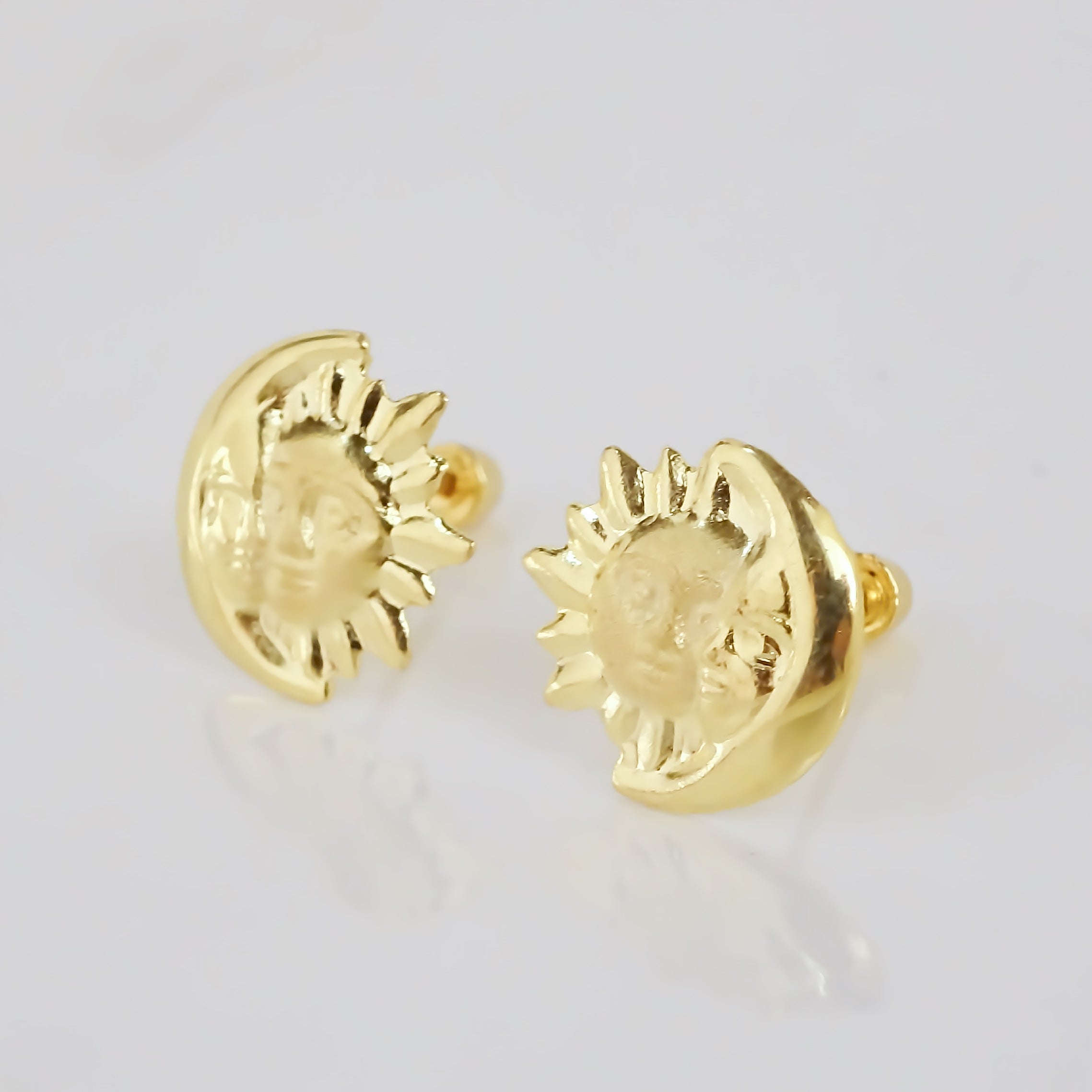 Amor Eterno - Broqueles Eclipse Chico / Aretes / Oro 10k