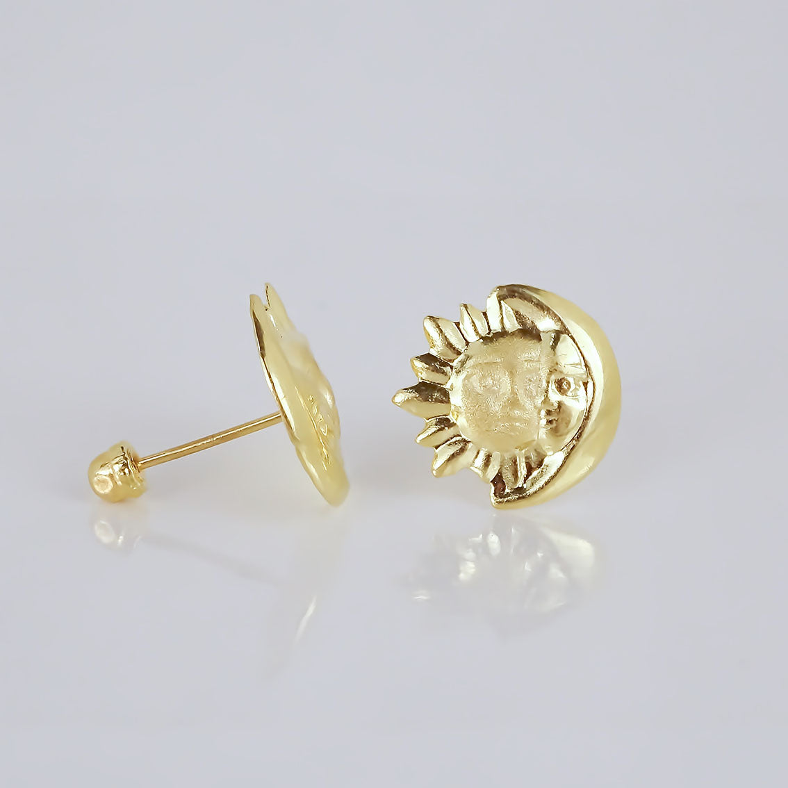 Amor Eterno - Broqueles Eclipse Chico / Aretes / Oro 10k
