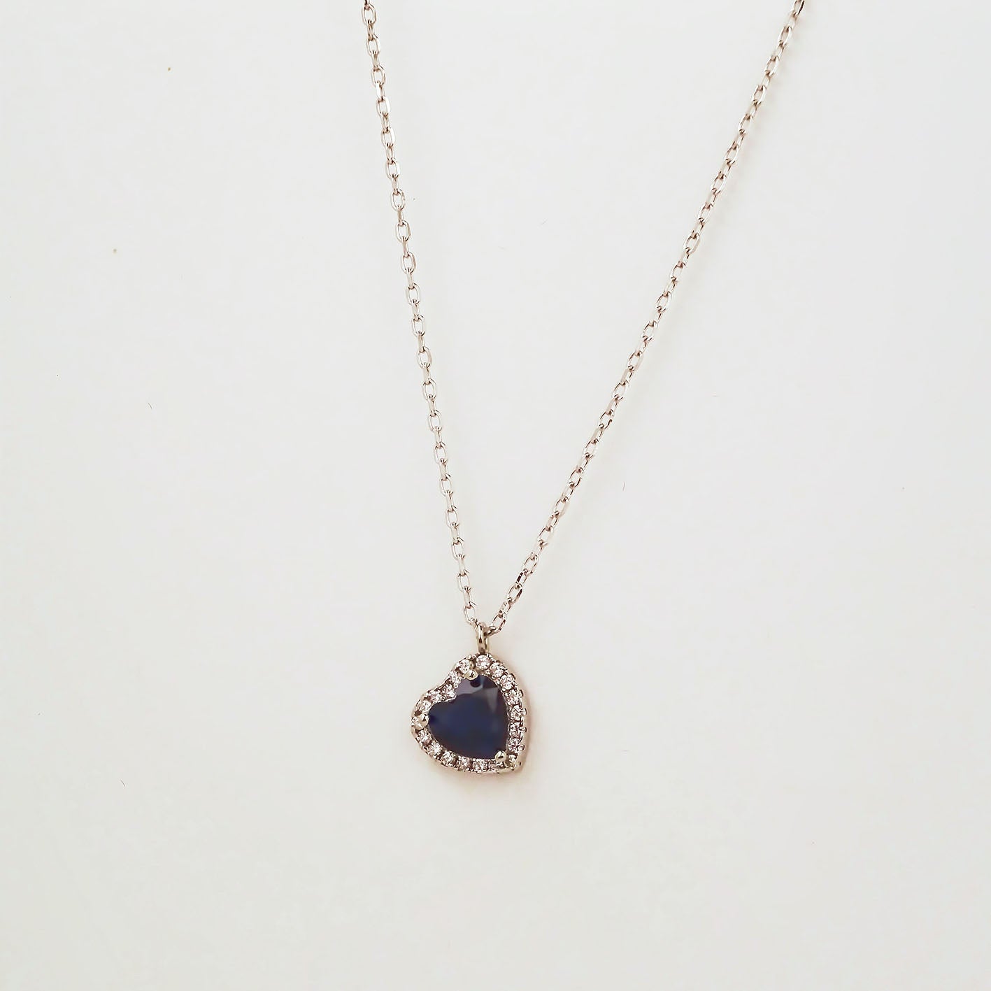 Amor Eterno - Gargantilla Plata / Oro 24k / Corazón Eterno / Azul