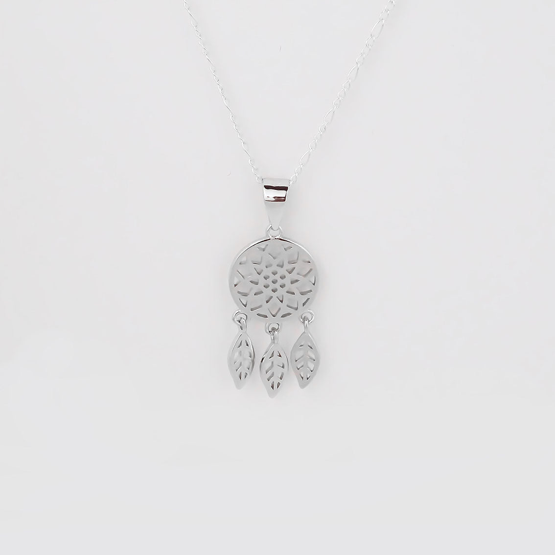 Amor Eterno- Dije Atrapasueños + Juego Aretes Plata Oro 24k
