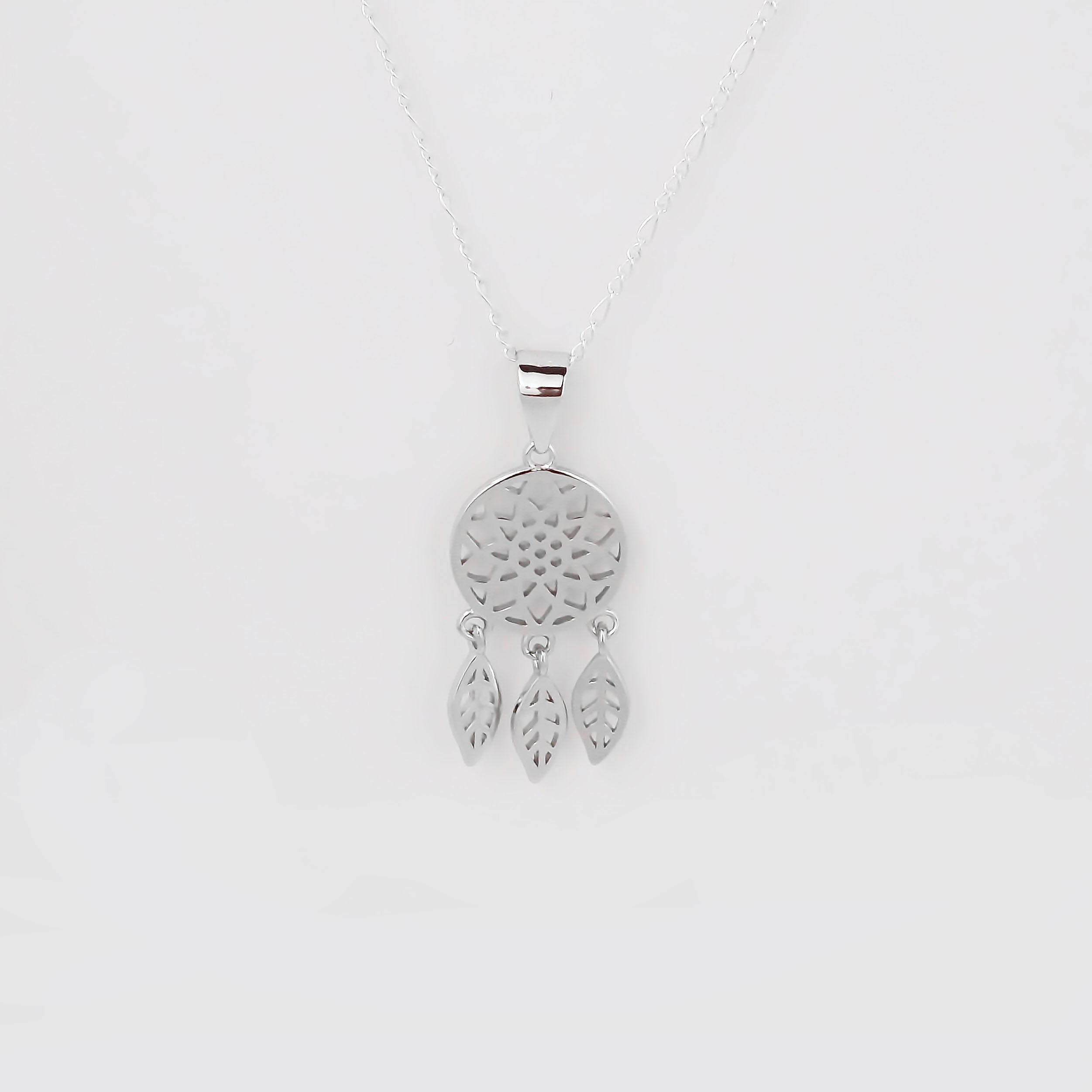 Amor Eterno- Dije Atrapasueños + Juego Aretes Plata Oro 24k