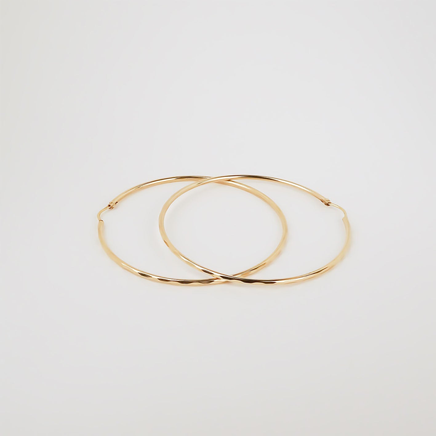 Amor Eterno - Arracadas / Facetado 4.5cm Oro 10k