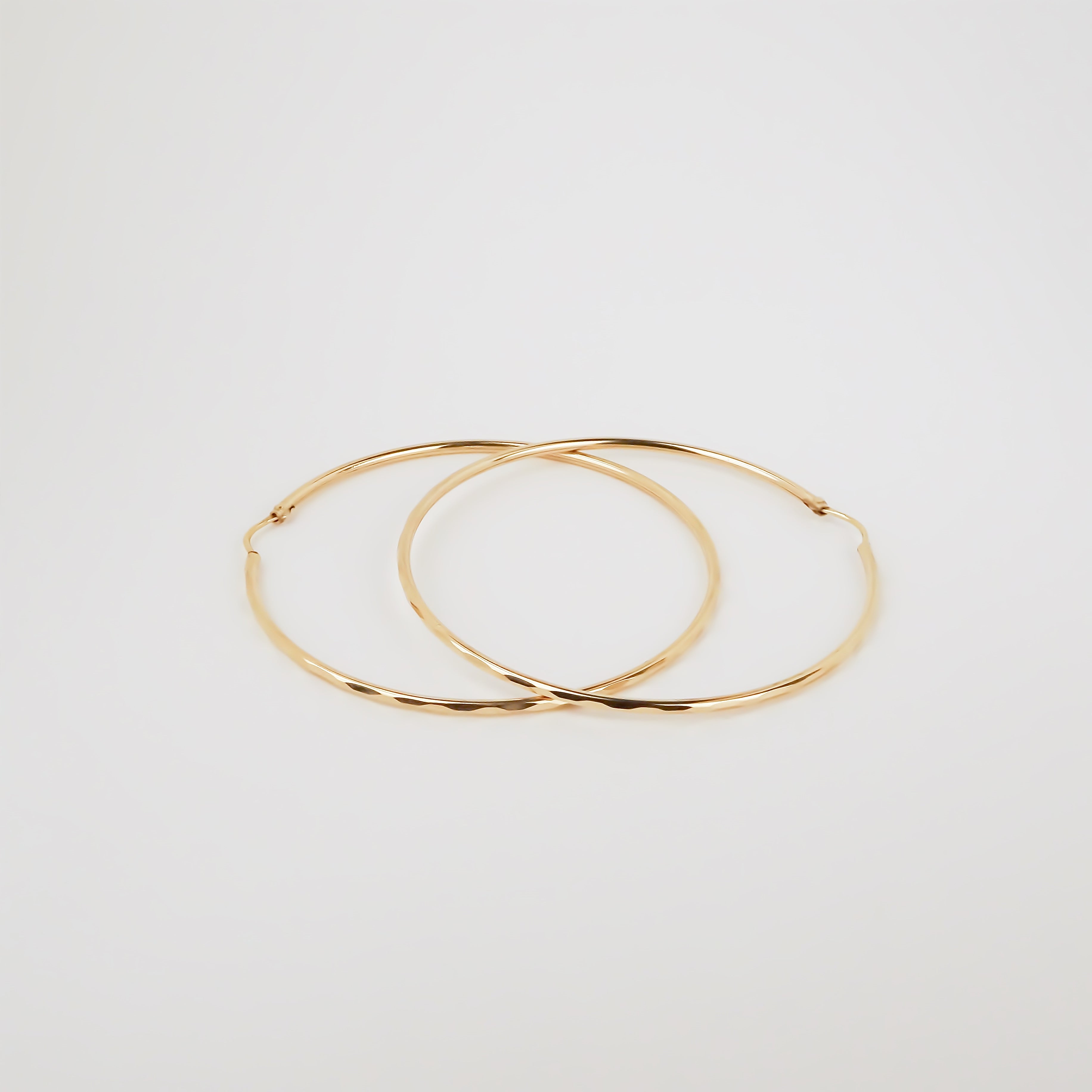 Amor Eterno - Arracadas / Facetado 4.5cm Oro 10k