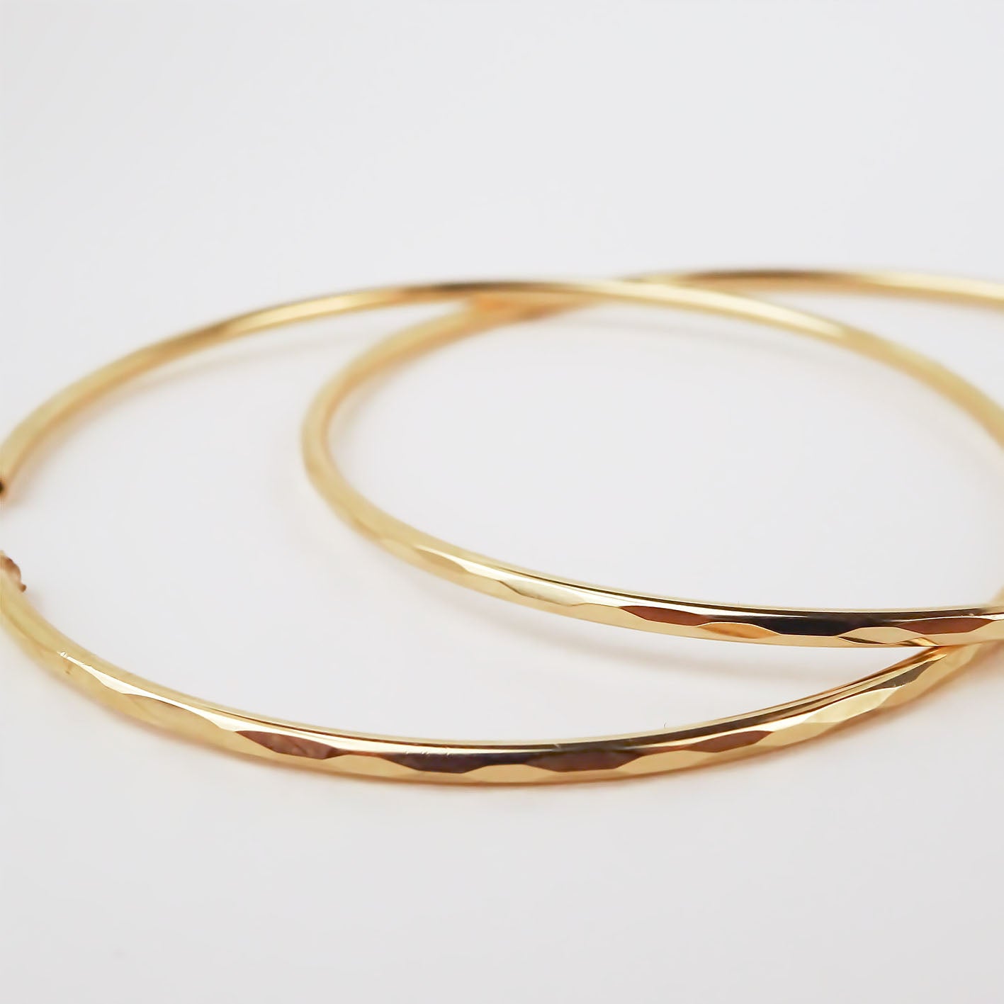 Amor Eterno - Arracadas / Facetado 4.5cm Oro 10k