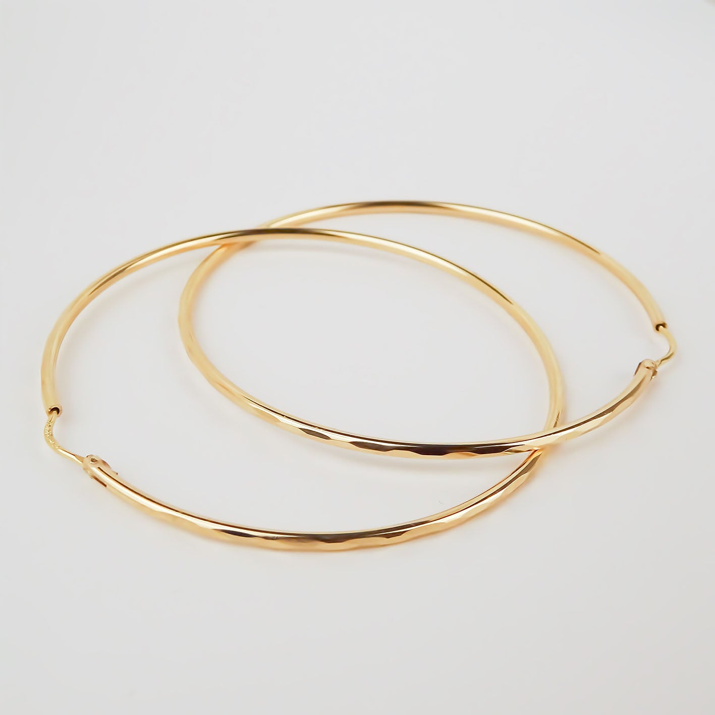 Amor Eterno - Arracadas / Facetado 4.5cm Oro 10k