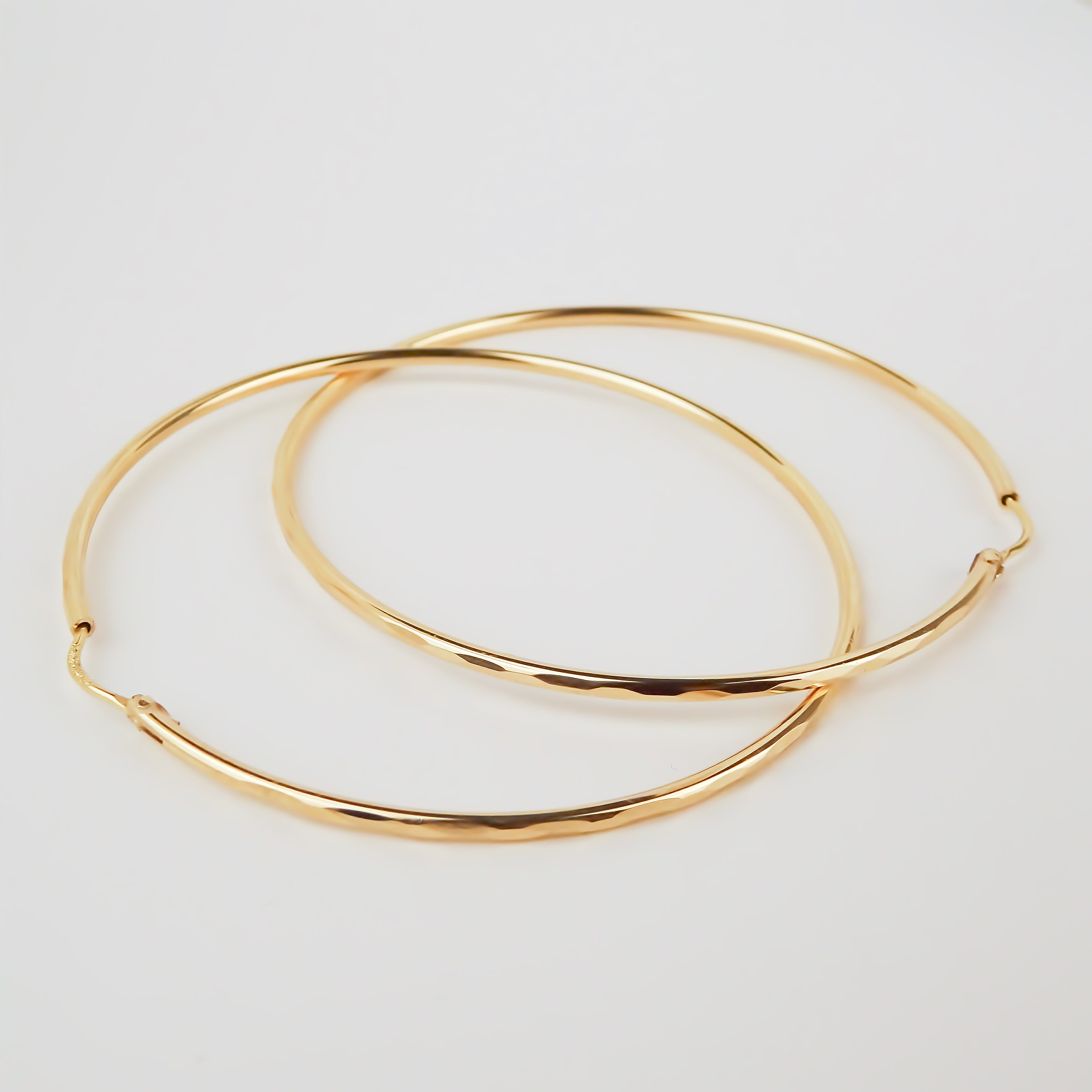 Amor Eterno - Arracadas / Facetado 4.5cm Oro 10k