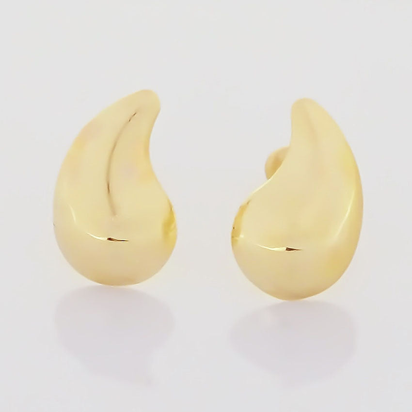 Amor Eterno - Broqueles Gota Chico / Aretes Oro Sólido 10k