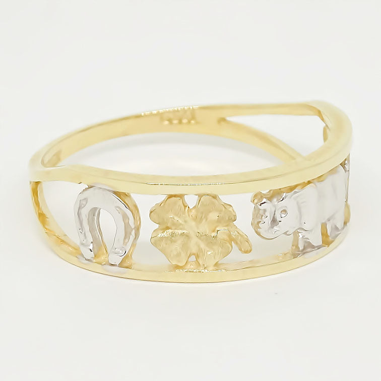 Anillo Buena Suerte Angosto 10k