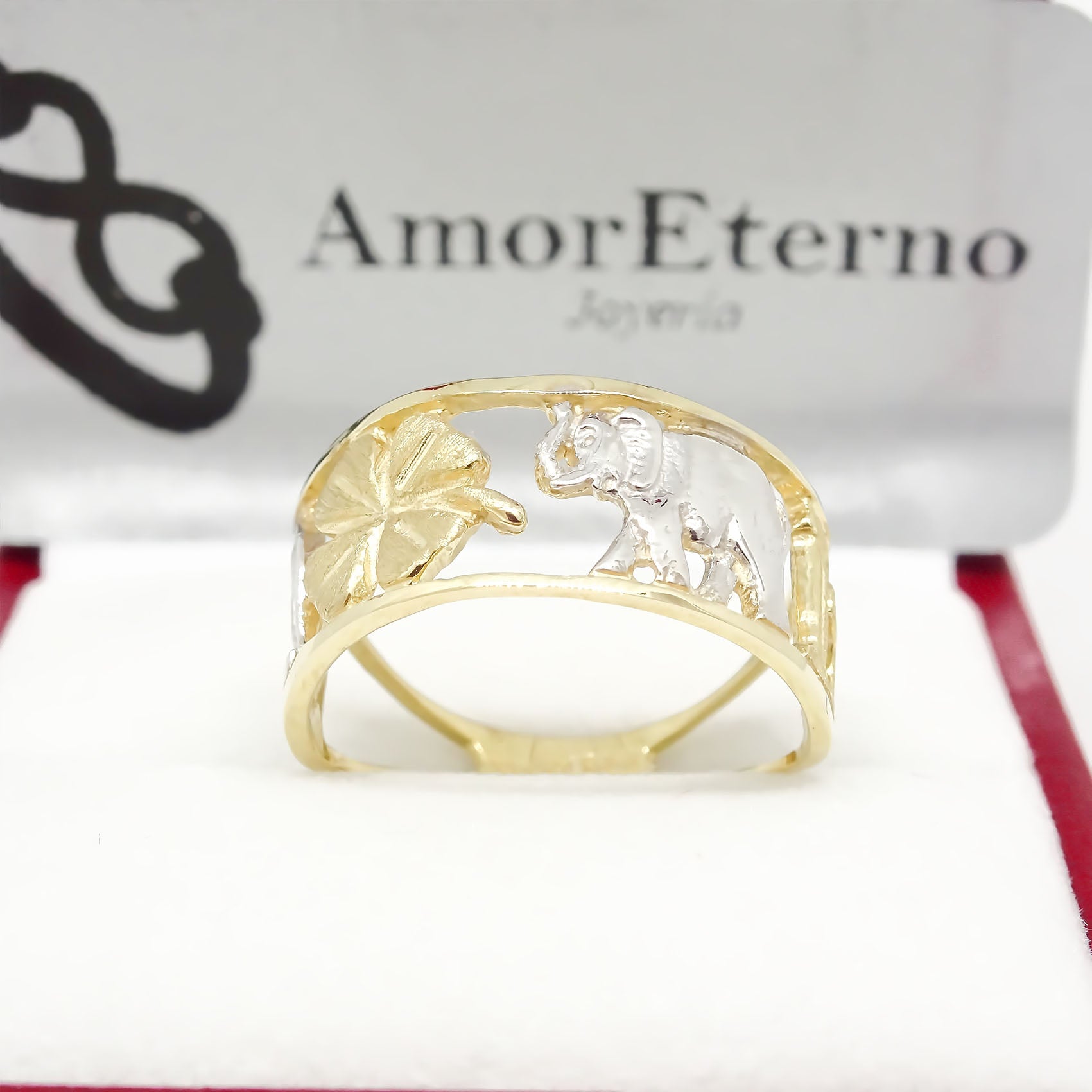 Amor Eterno - Anillo Argolla / Buena Suerte 6mm / Oro 14k