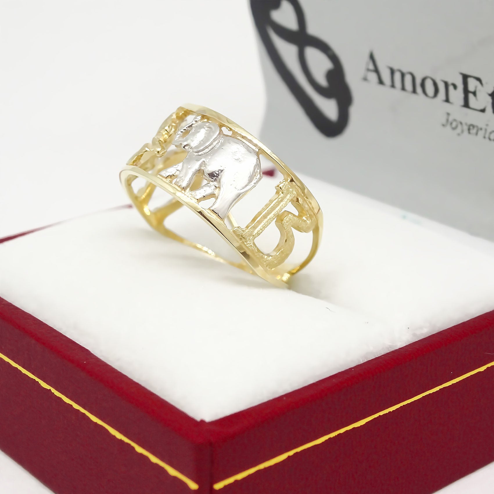 Amor Eterno - Anillo Argolla / Buena Suerte 6mm / Oro 10k