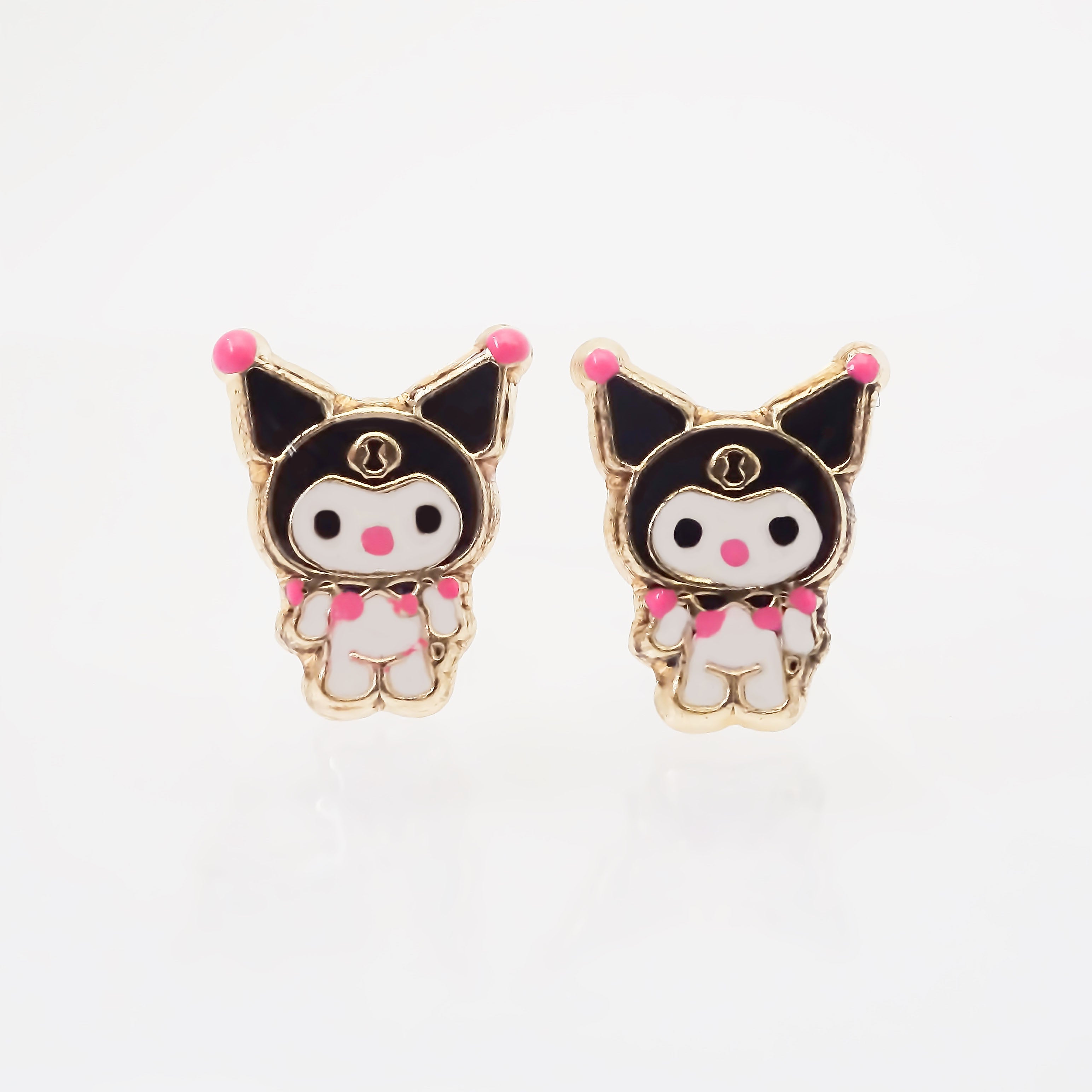 Amor Eterno - Broqueles Aretes/Kuromi/Oro 10k