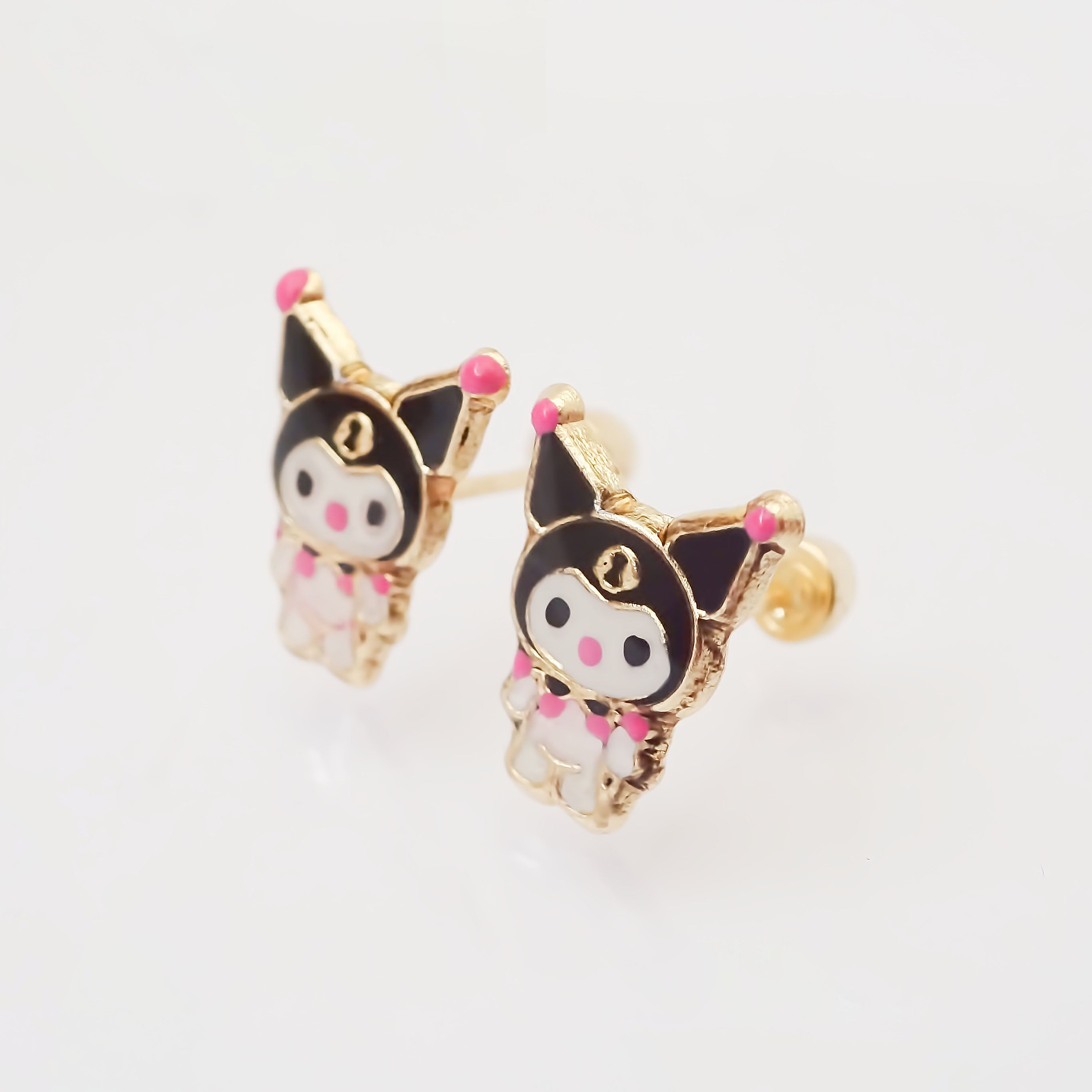 Amor Eterno - Broqueles Aretes/Kuromi/Oro 10k
