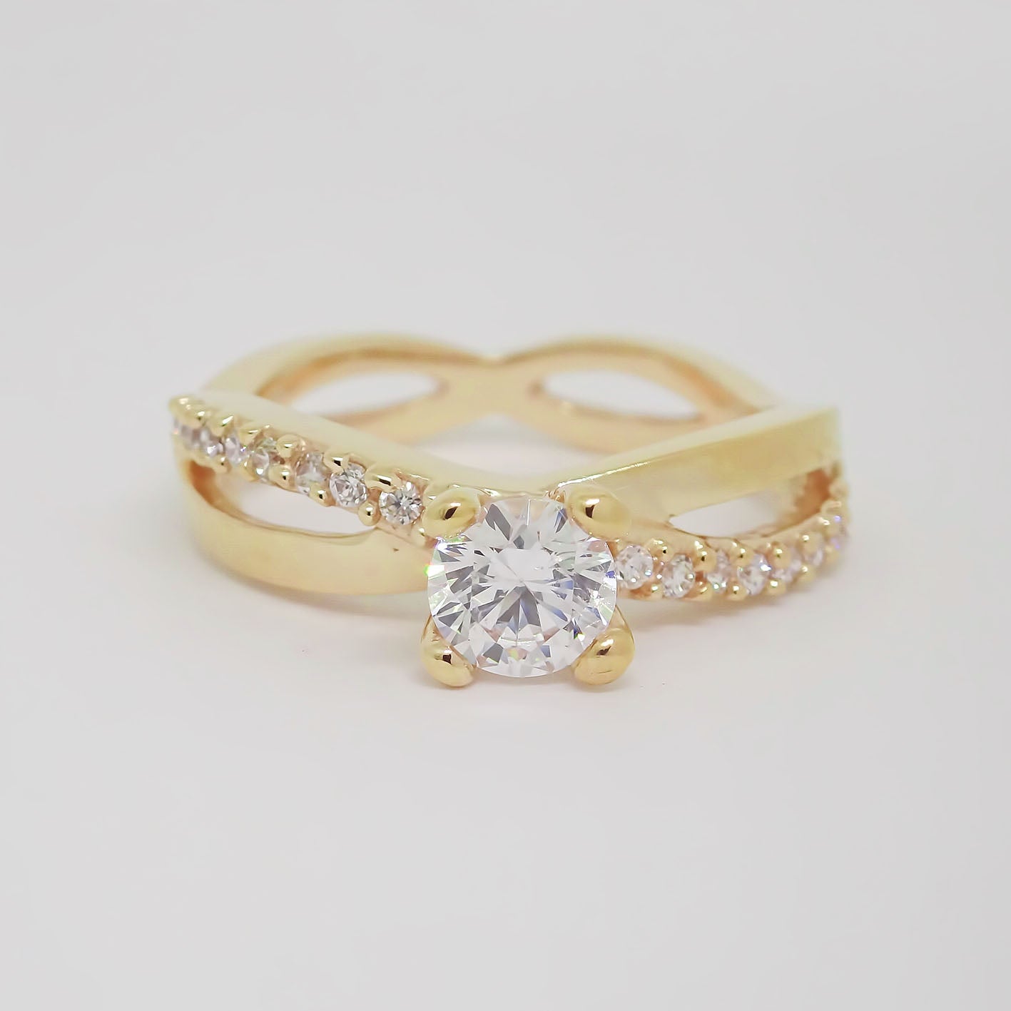 Amor Eterno - Anillo Infinity Universe / Oro 10k Solido