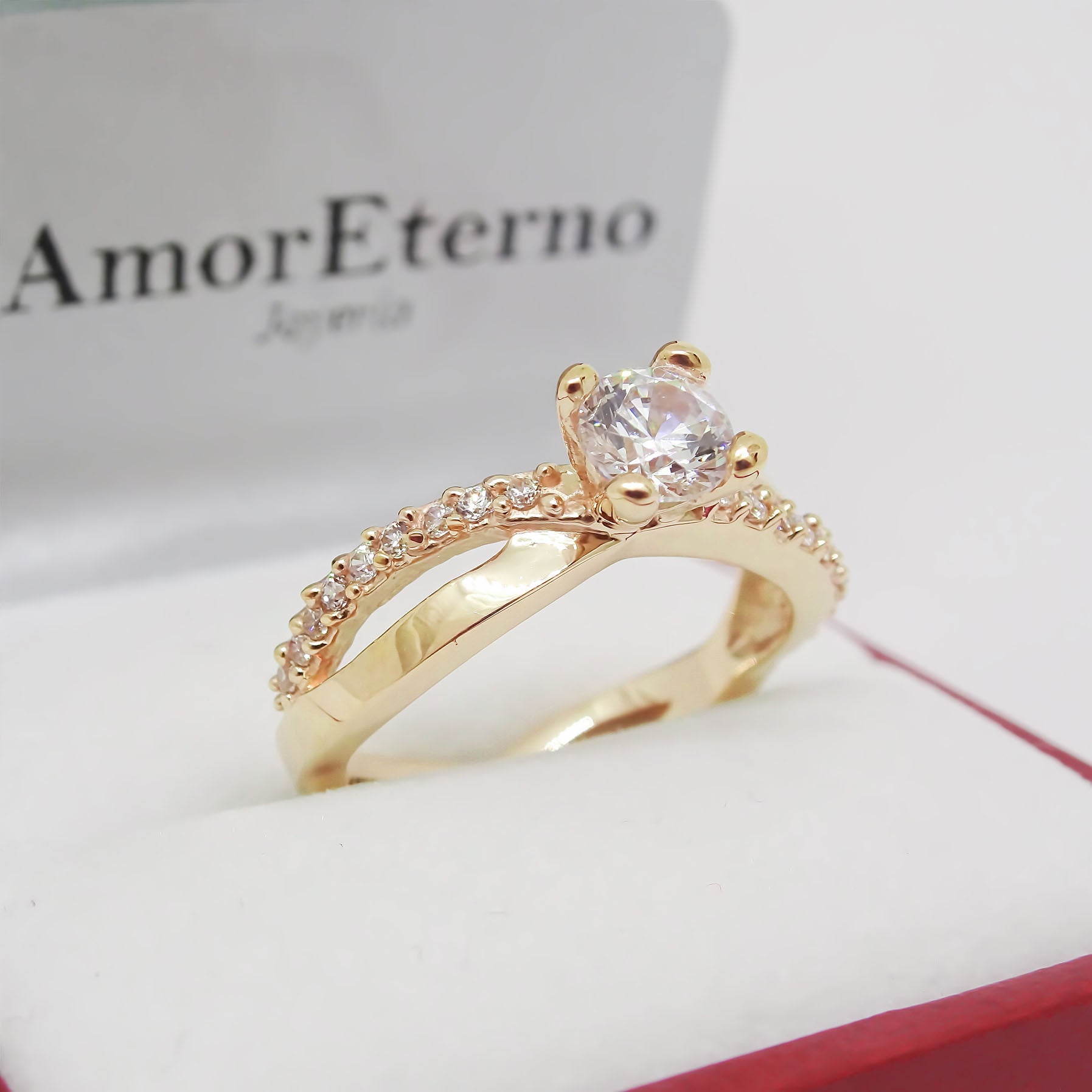 Amor Eterno - Anillo Infinity Universe / Oro 14k Solido