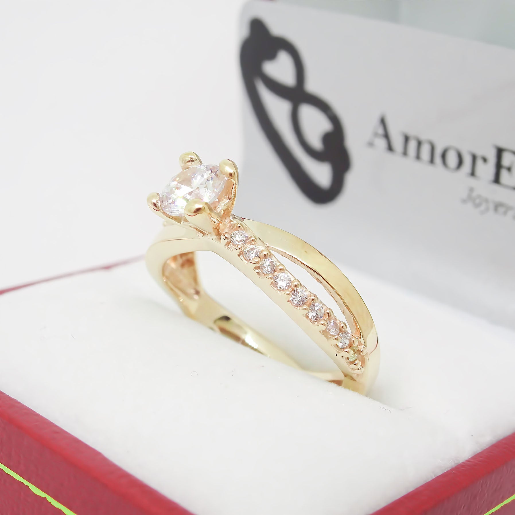 Amor Eterno - Anillo Infinity Universe / Oro 10k Solido