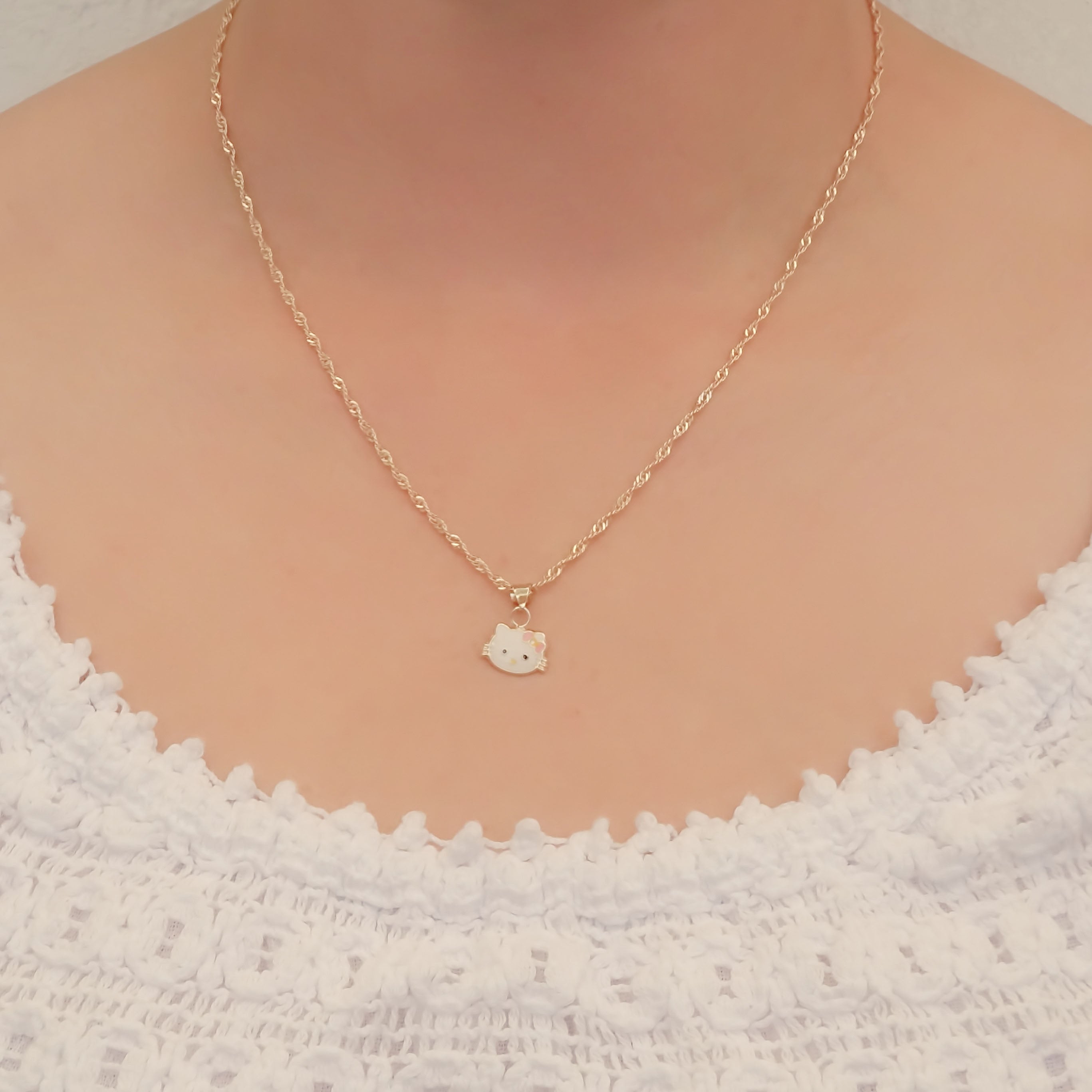 Amor Eterno - Dije Kitty Carita / Oro Sólido 10k