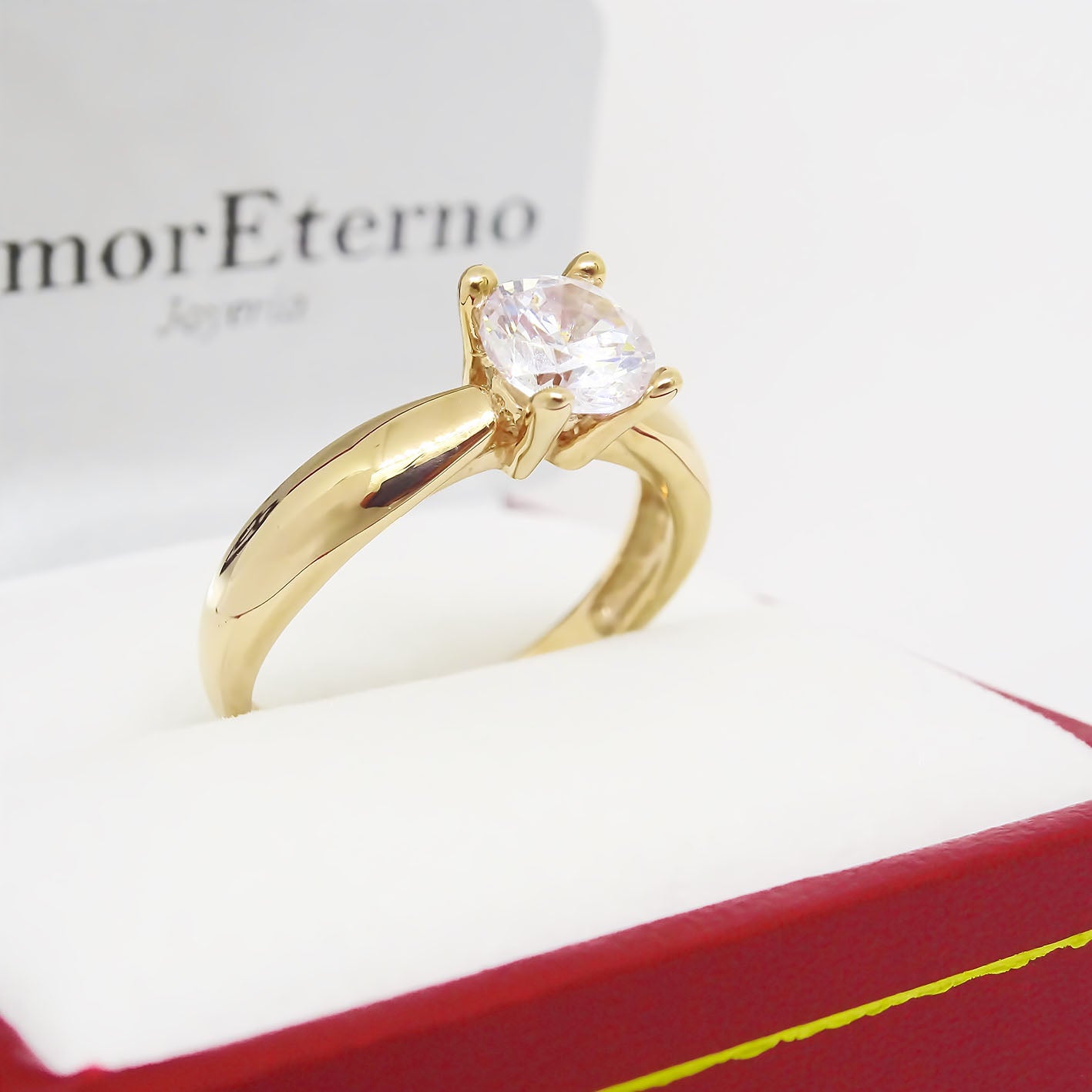 Amor Eterno - Anillo Lupin / Oro 14k Sólido / Amarillo