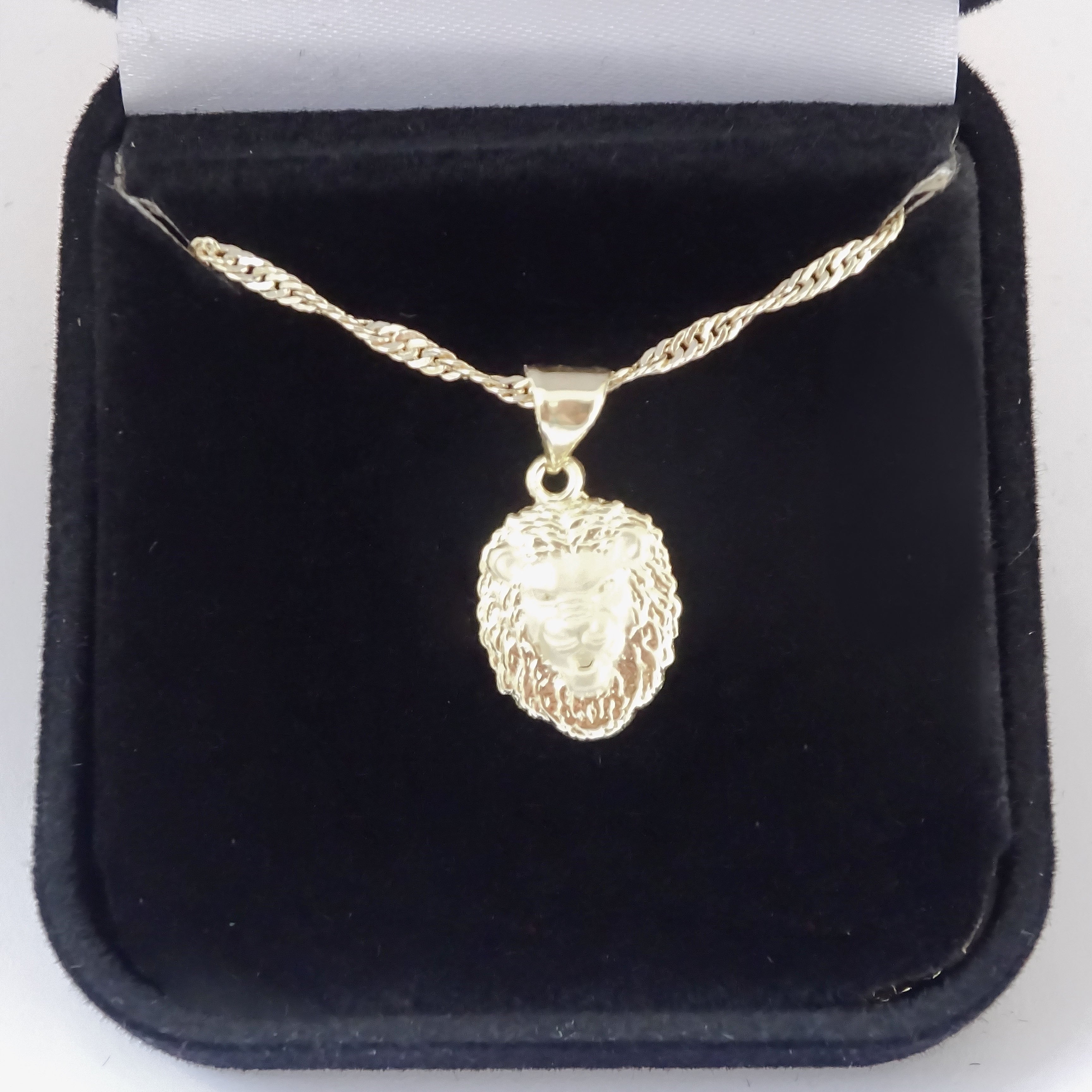 Amor Eterno - Dije León / Oro Sólido 10k