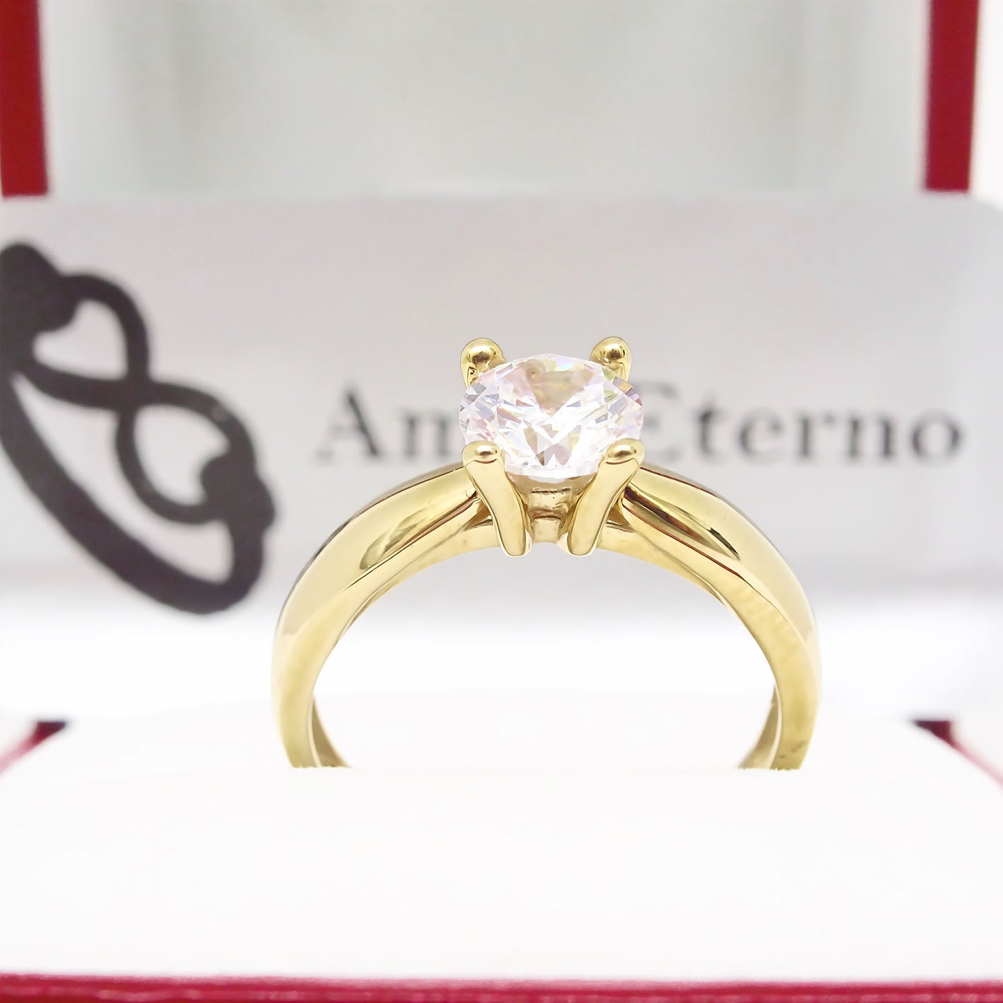 Amor Eterno - Anillo Lupin / Oro 14k Sólido / Amarillo