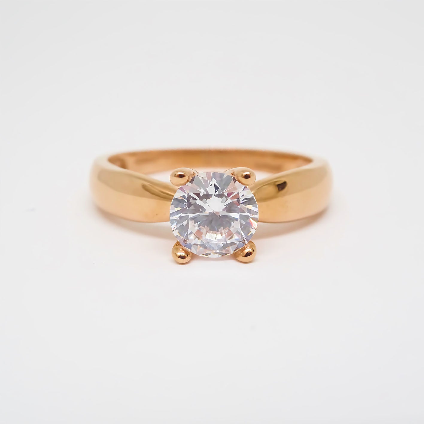 Amor Eterno - Anillo Lupin / Oro 14k Sólido / Rosa