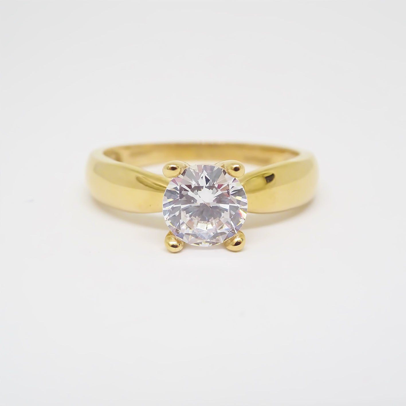 Amor Eterno - Anillo Lupin / Oro 10k Sólido / Amarillo