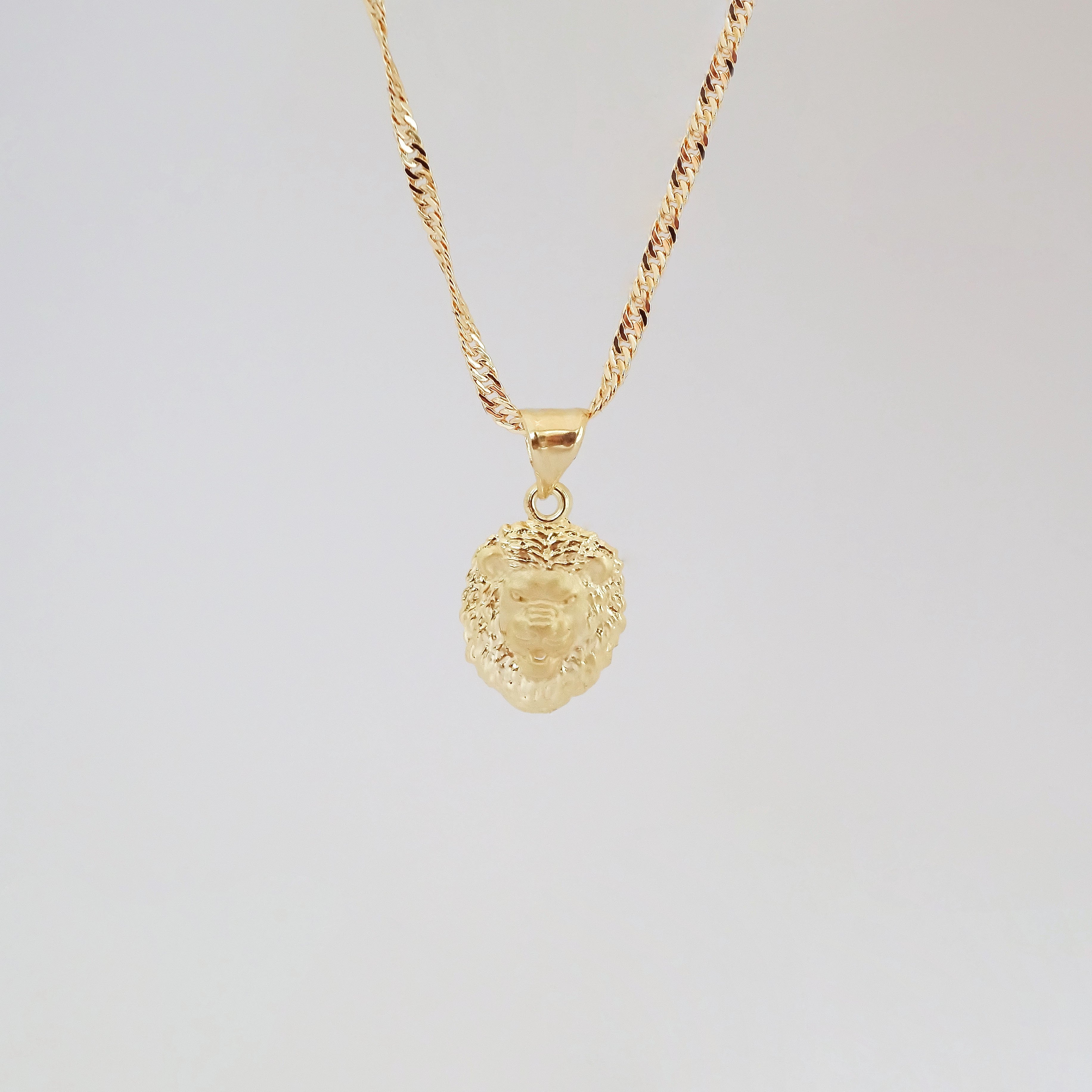Amor Eterno - Dije León / Oro Sólido 10k