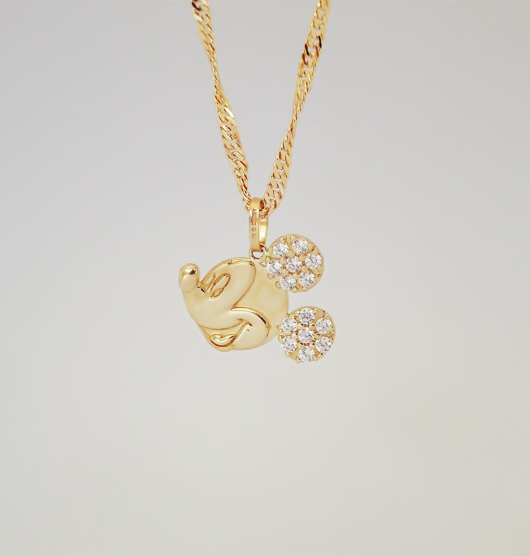 Amor Eterno - Dije Mickey Disney / Oro Sólido 10k