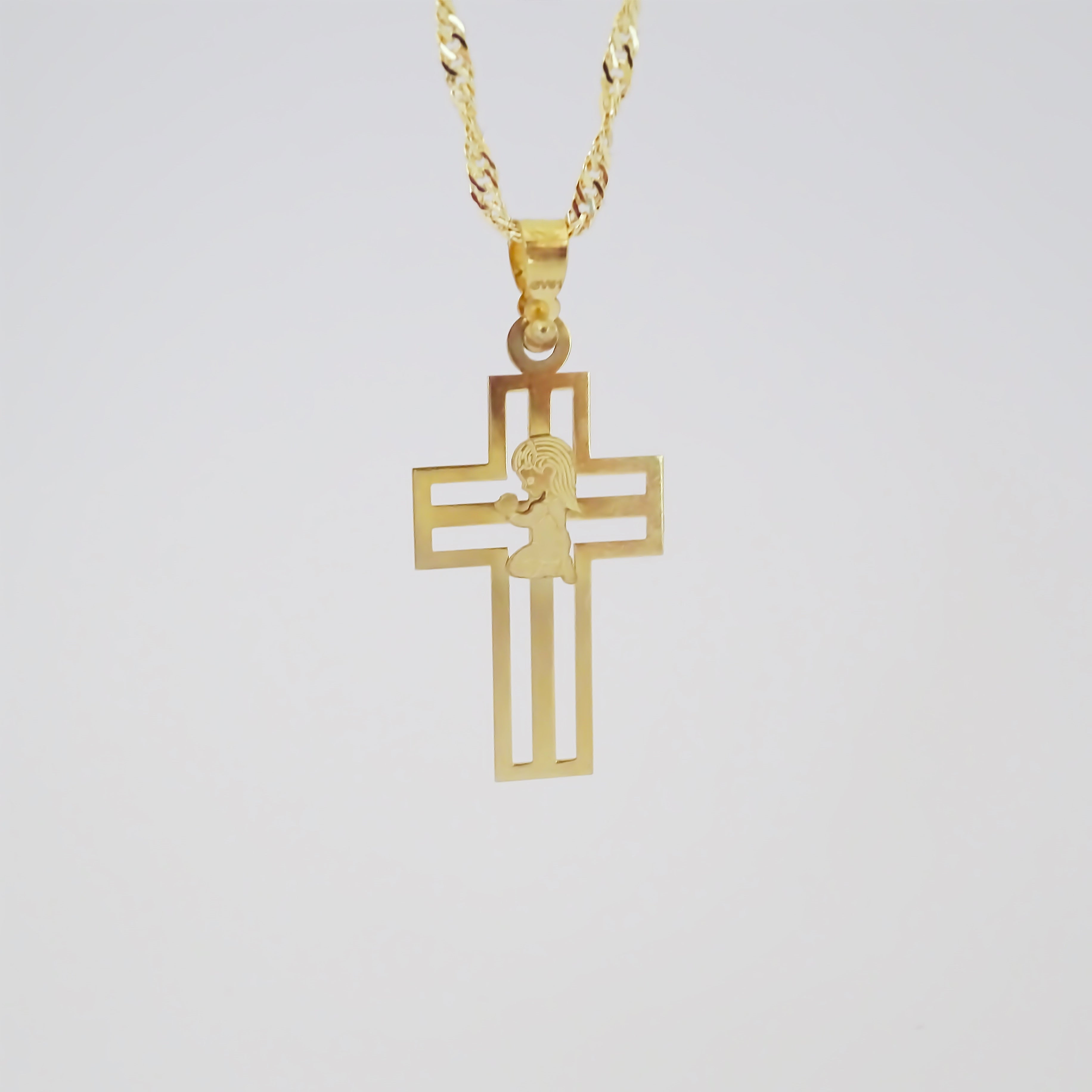 Amor Eterno - Dije Ángel Cruz / Oro Sólido 10k