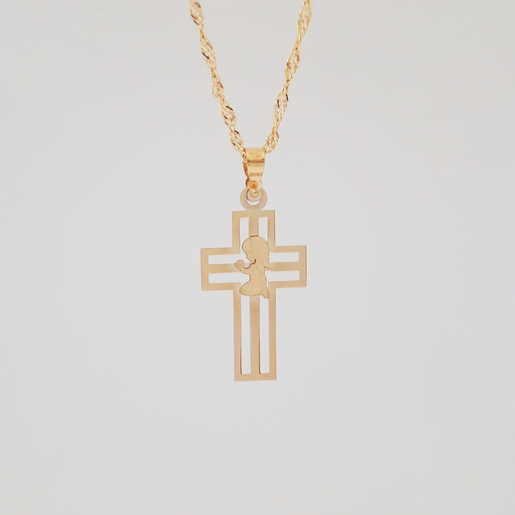 Amor Eterno - Dije Ángel Cruz / Oro Sólido 10k