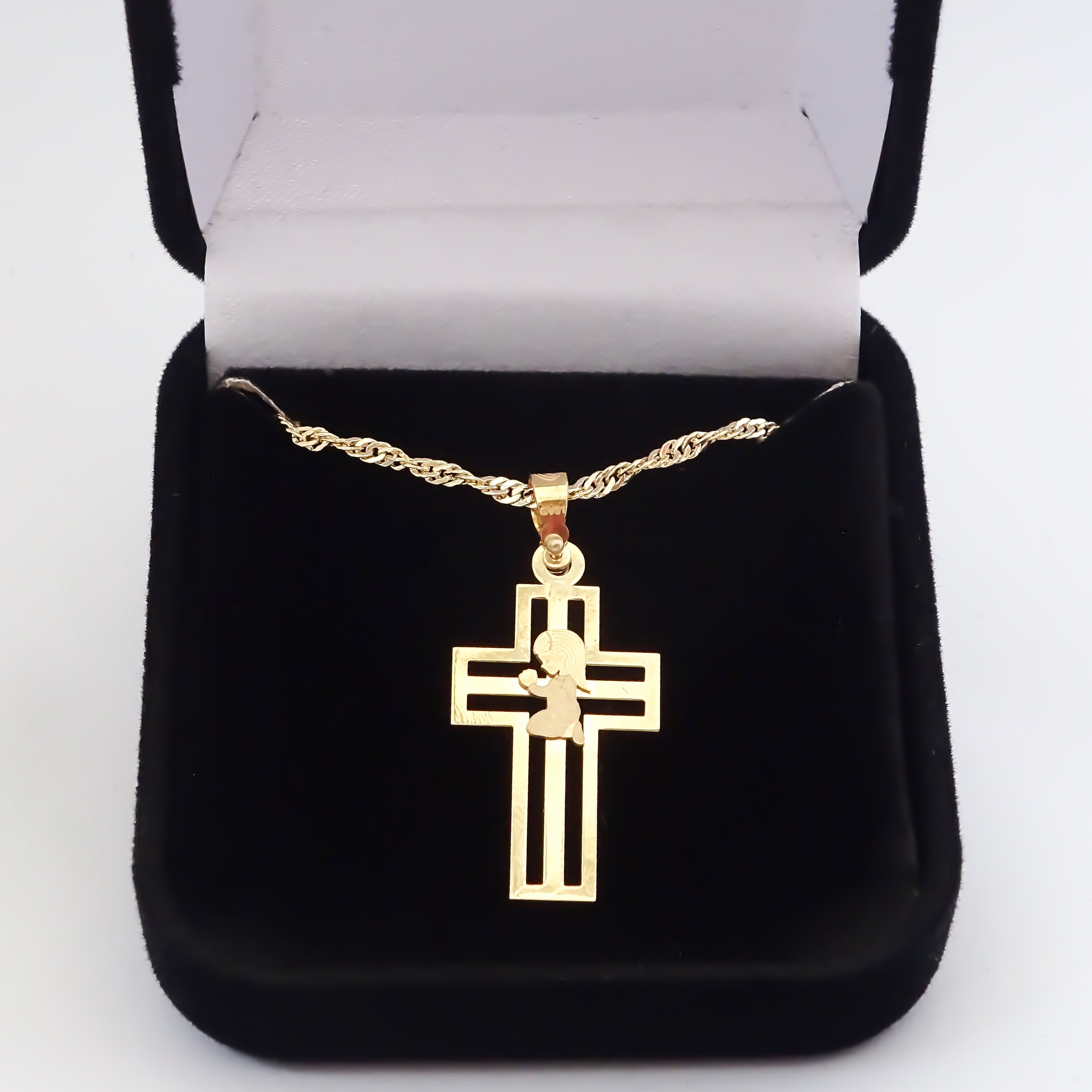 Amor Eterno - Dije Ángel Cruz / Oro Sólido 10k