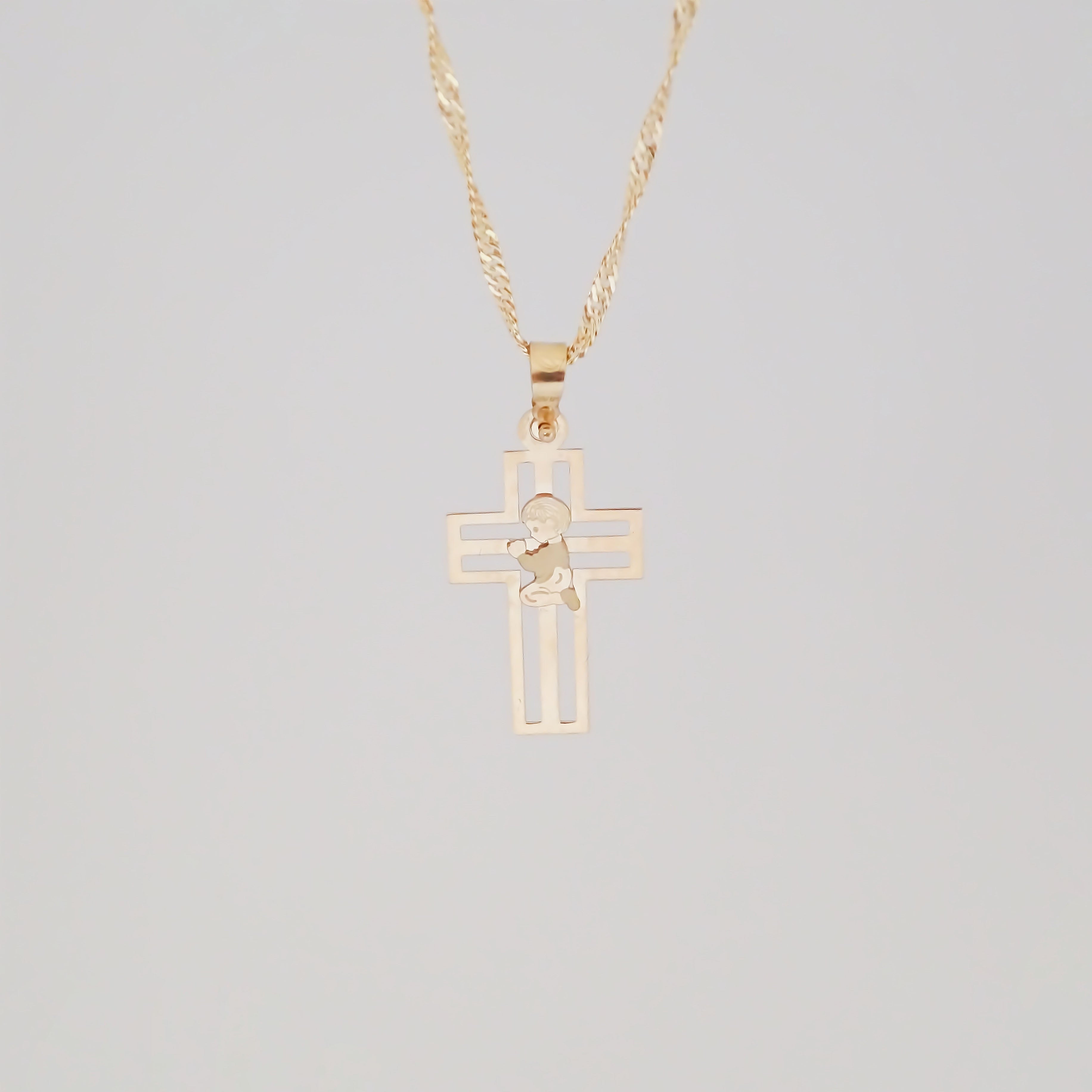 Amor Eterno - Dije Ángel Cruz / Oro Sólido 10k