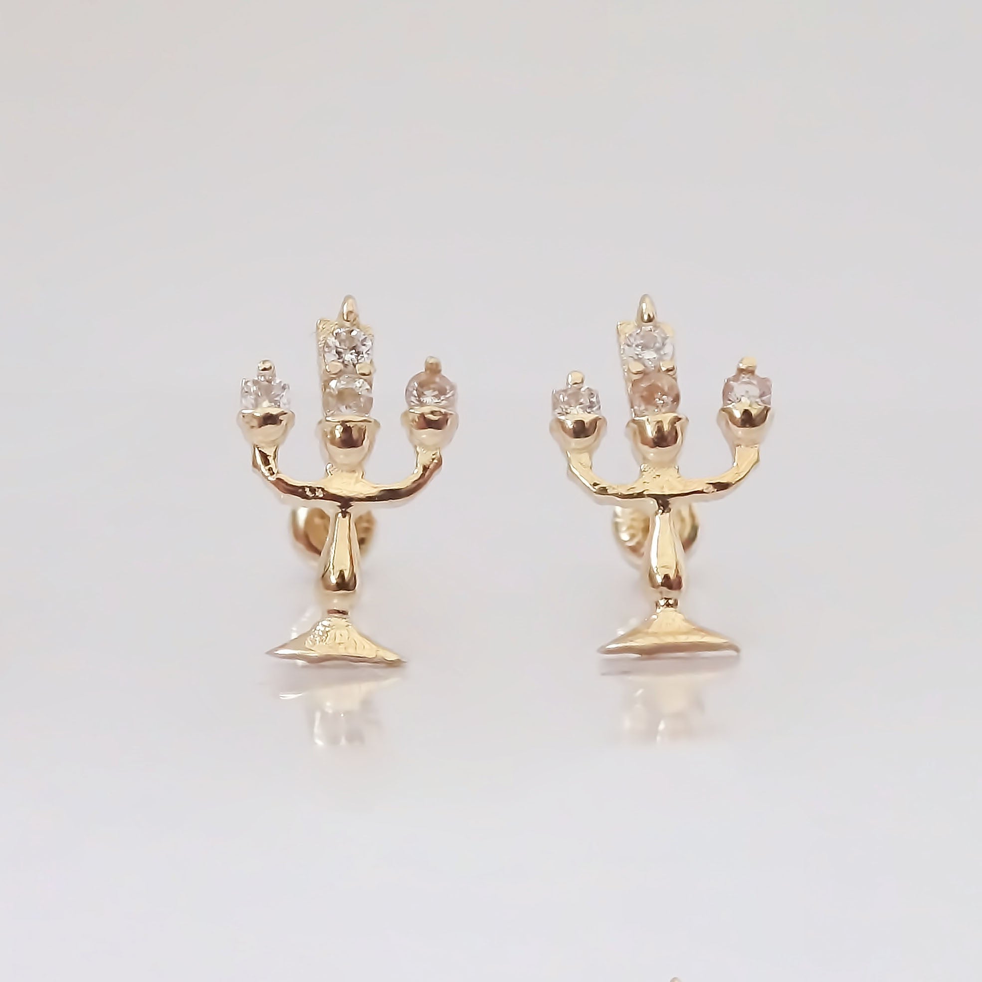Amor Eterno - Broqueles Lumière Disney Aretes / Oro 10k