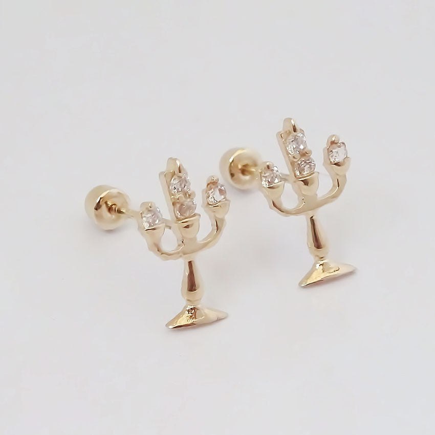 Amor Eterno - Broqueles Lumière Disney Aretes / Oro 10k