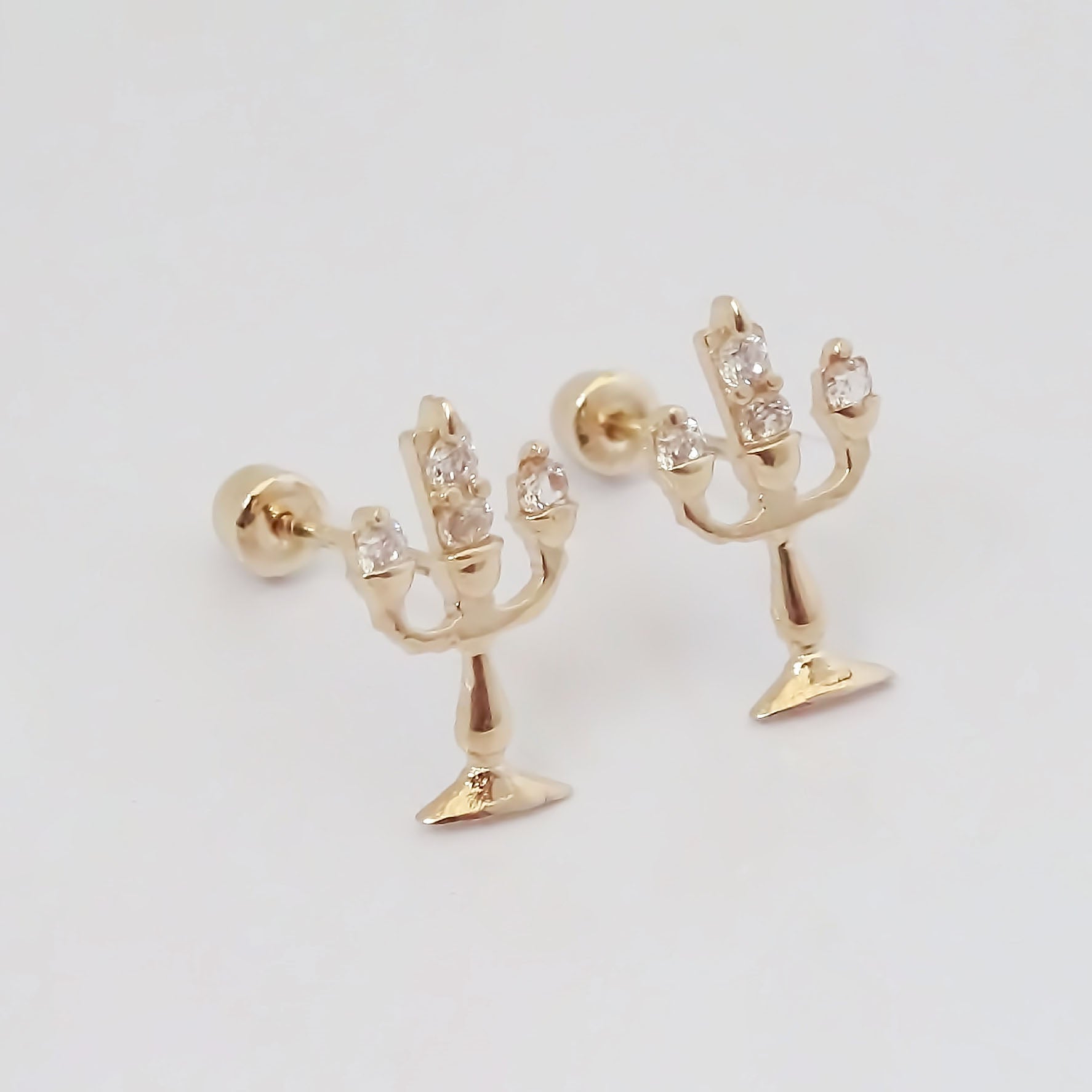 Amor Eterno - Broqueles Lumière Disney Aretes / Oro 10k