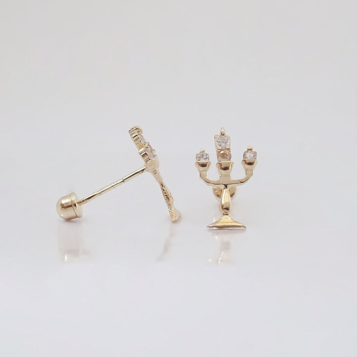 Amor Eterno - Broqueles Lumière Disney Aretes / Oro 10k