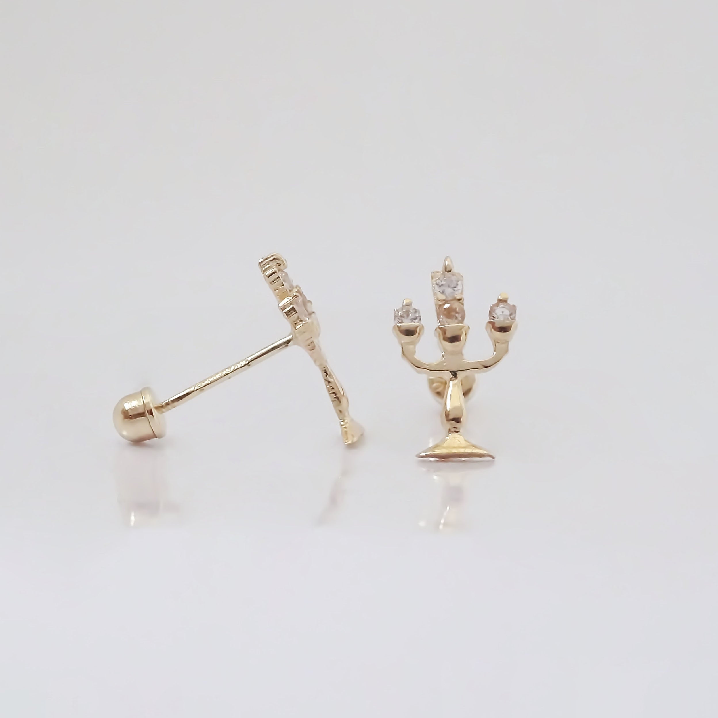 Amor Eterno - Broqueles Lumière Disney Aretes / Oro 10k