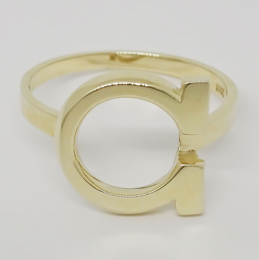 Amor Eterno - Anillo Omega / Oro 14k Sólido