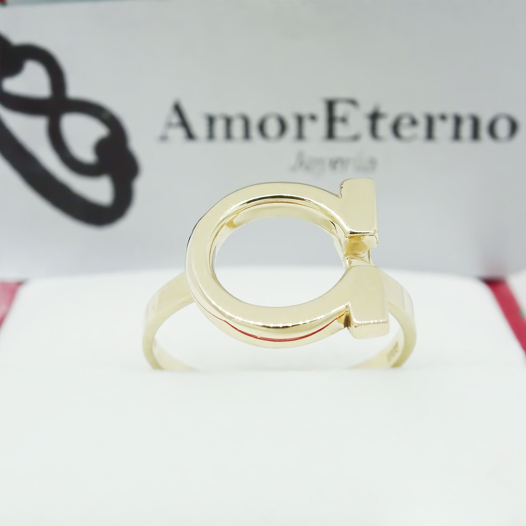 Amor Eterno - Anillo Omega / Oro 14k Sólido