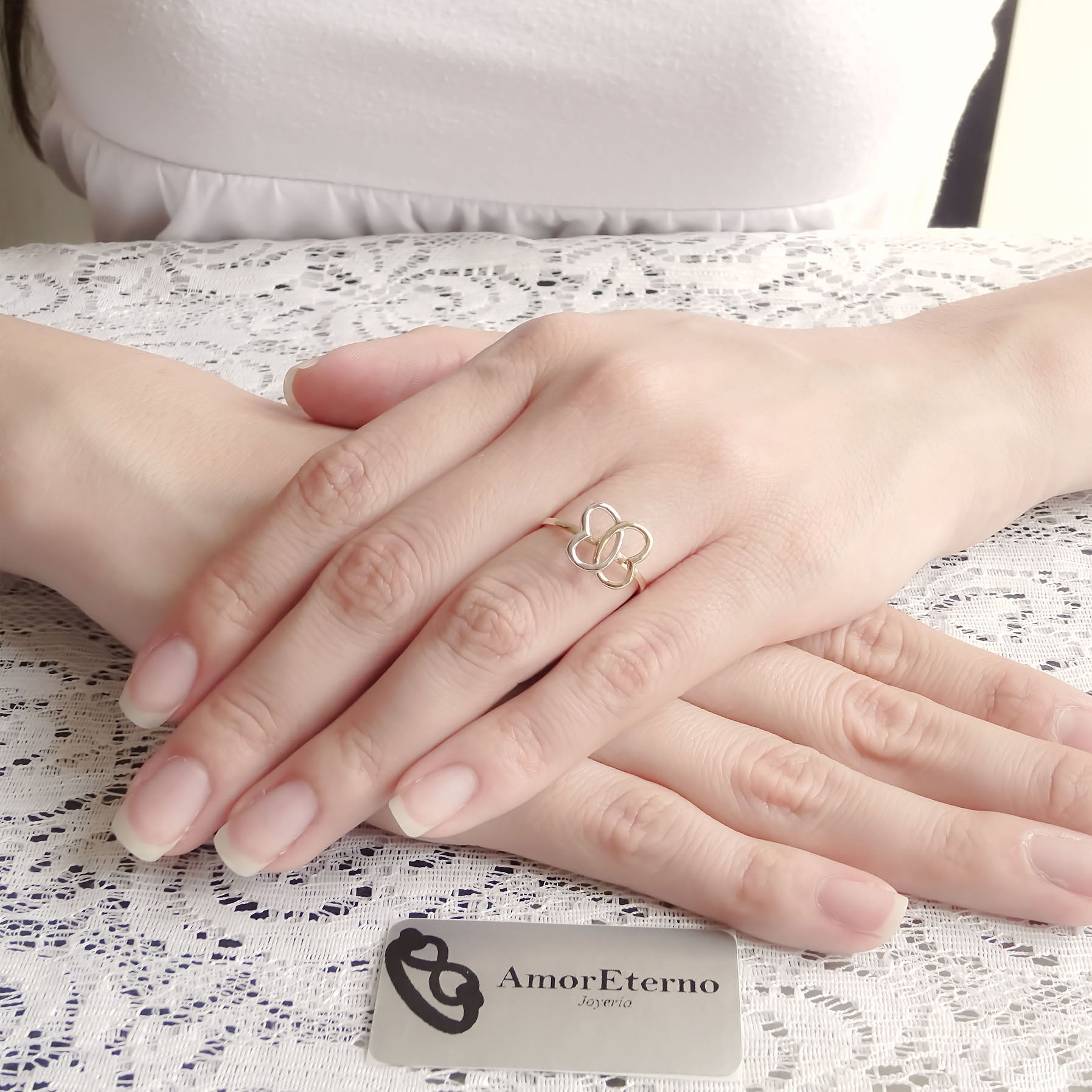 Amor Eterno - Anillo Mariposa Garigol / Oro 10k Sólido