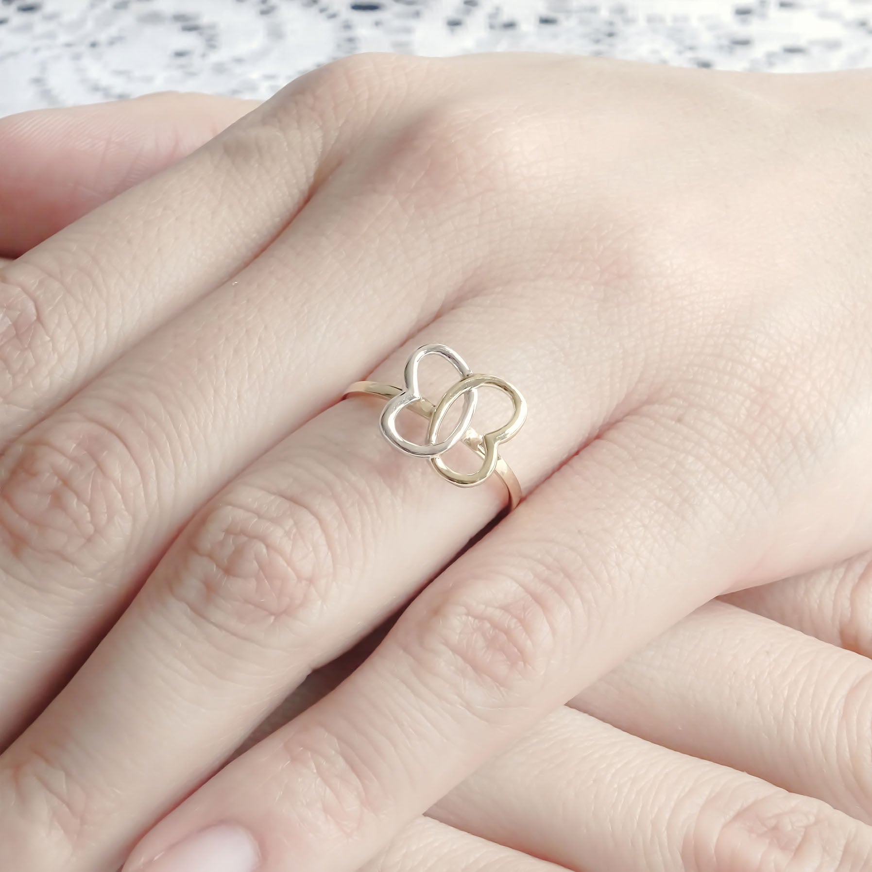 Amor Eterno - Anillo Mariposa Garigol / Oro 10k Sólido