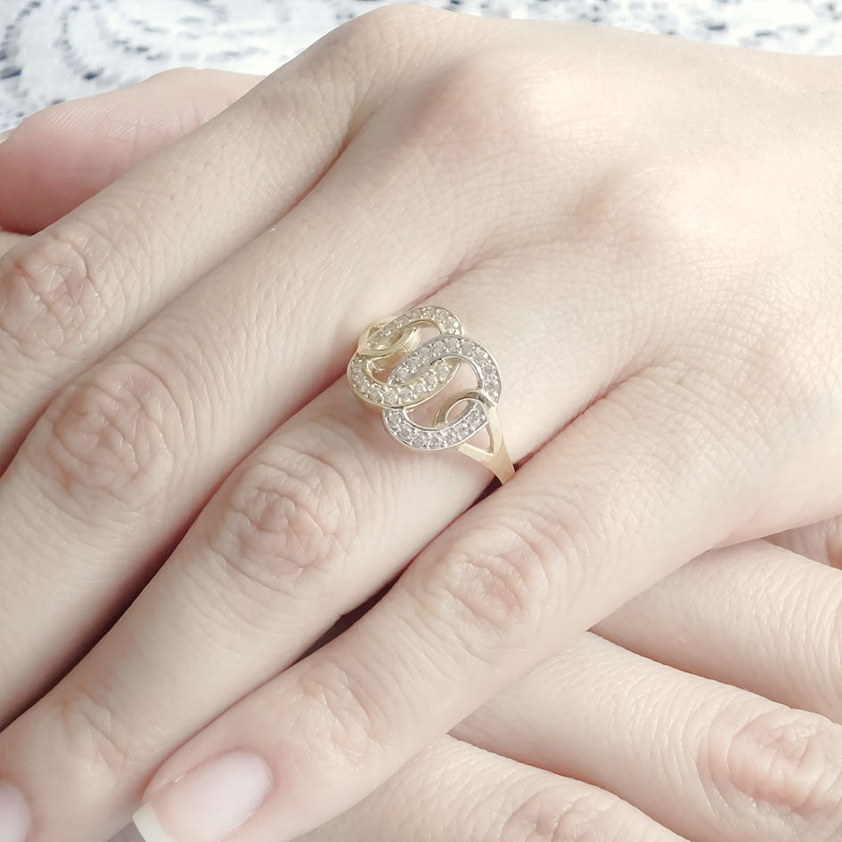 Amor Eterno - Anillo Ovale / Oro 10k Solido