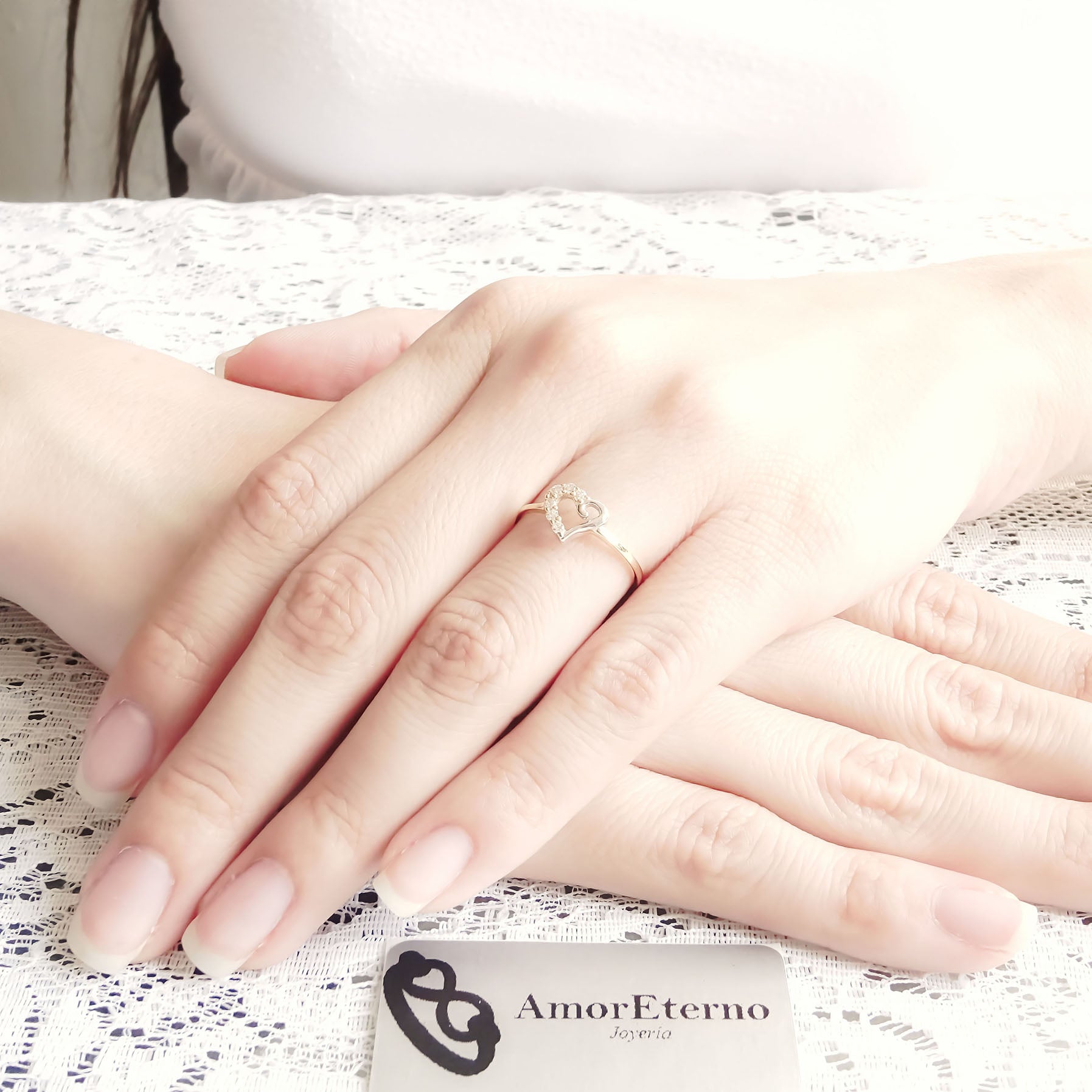 Amor Eterno - Anillo Corazón Luriga / Oro 14k