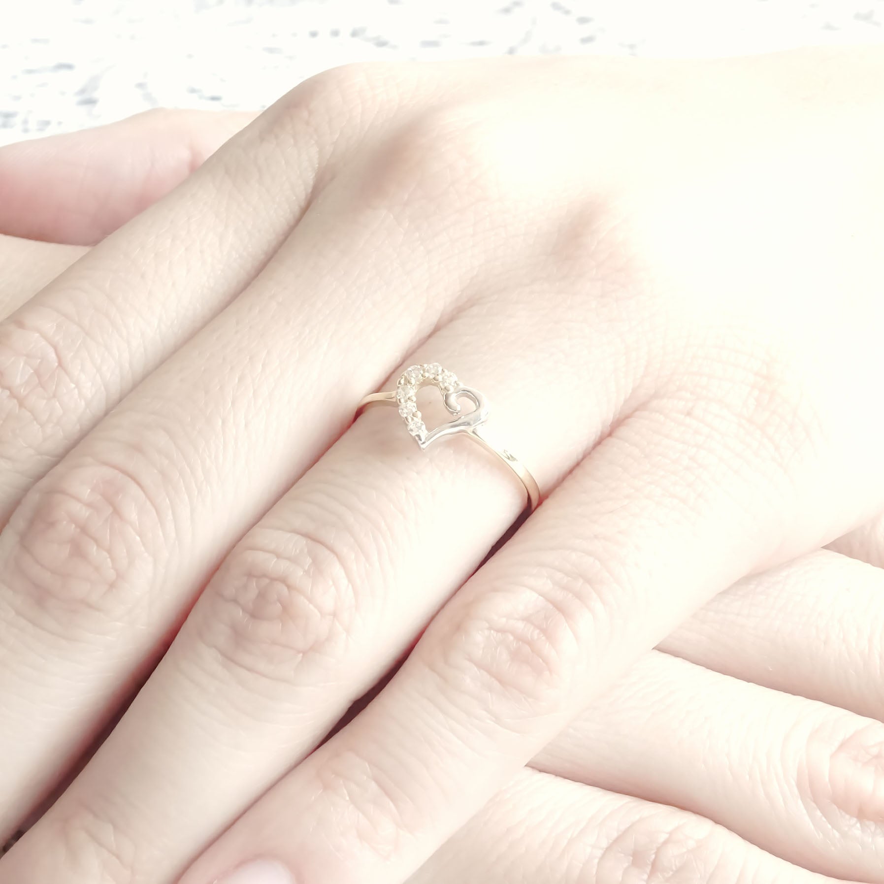 Amor Eterno - Anillo Corazón Luriga / Oro 14k