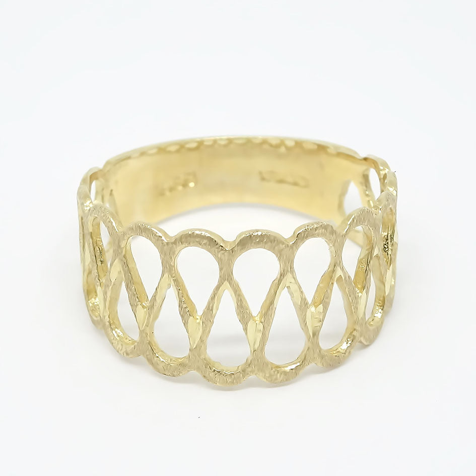 Amor Eterno - Anillo Cristina - Oro Solido 14k